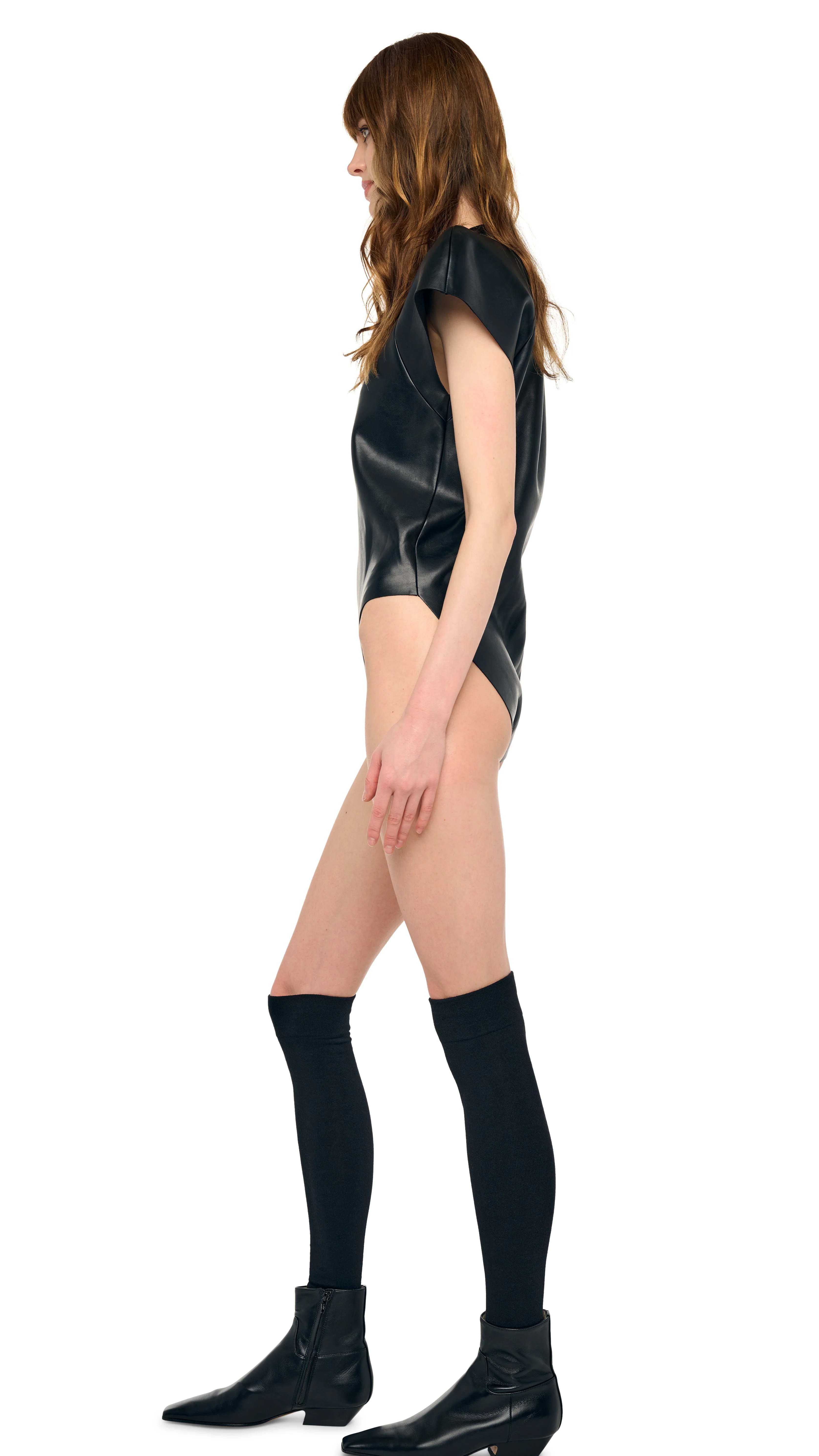 CAP SLEEVE BOMBER BODYSUIT - Image 2