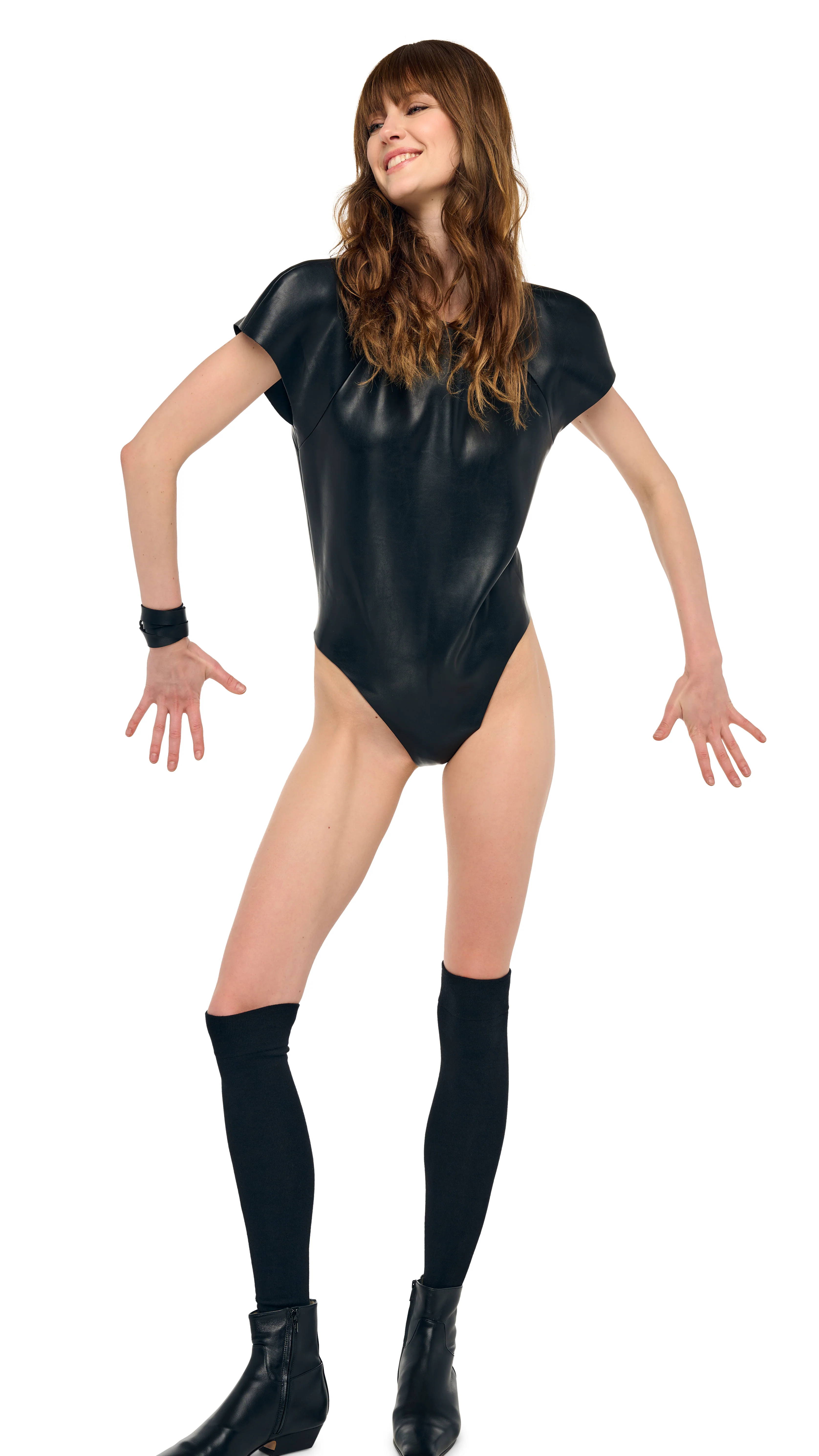 CAP SLEEVE BOMBER BODYSUIT - Image 5