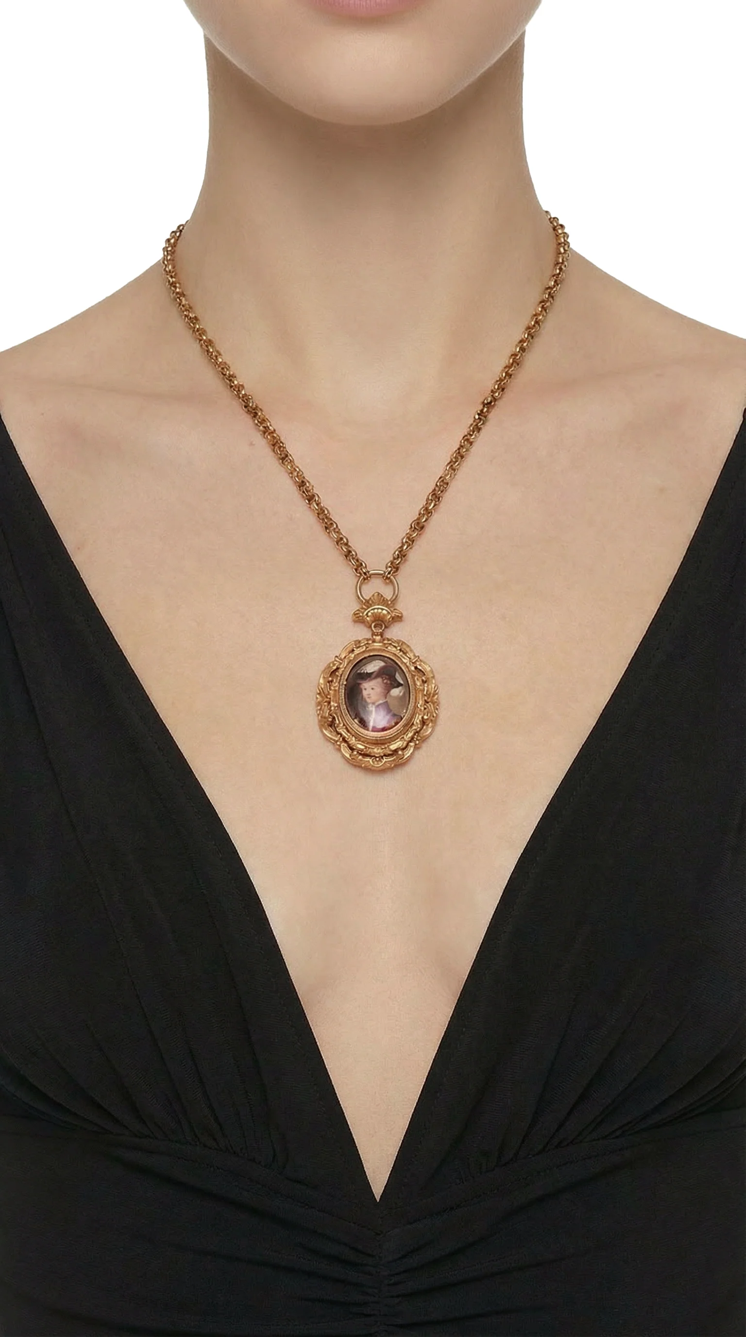 FACE PENDANT NECKLACE - Image 2