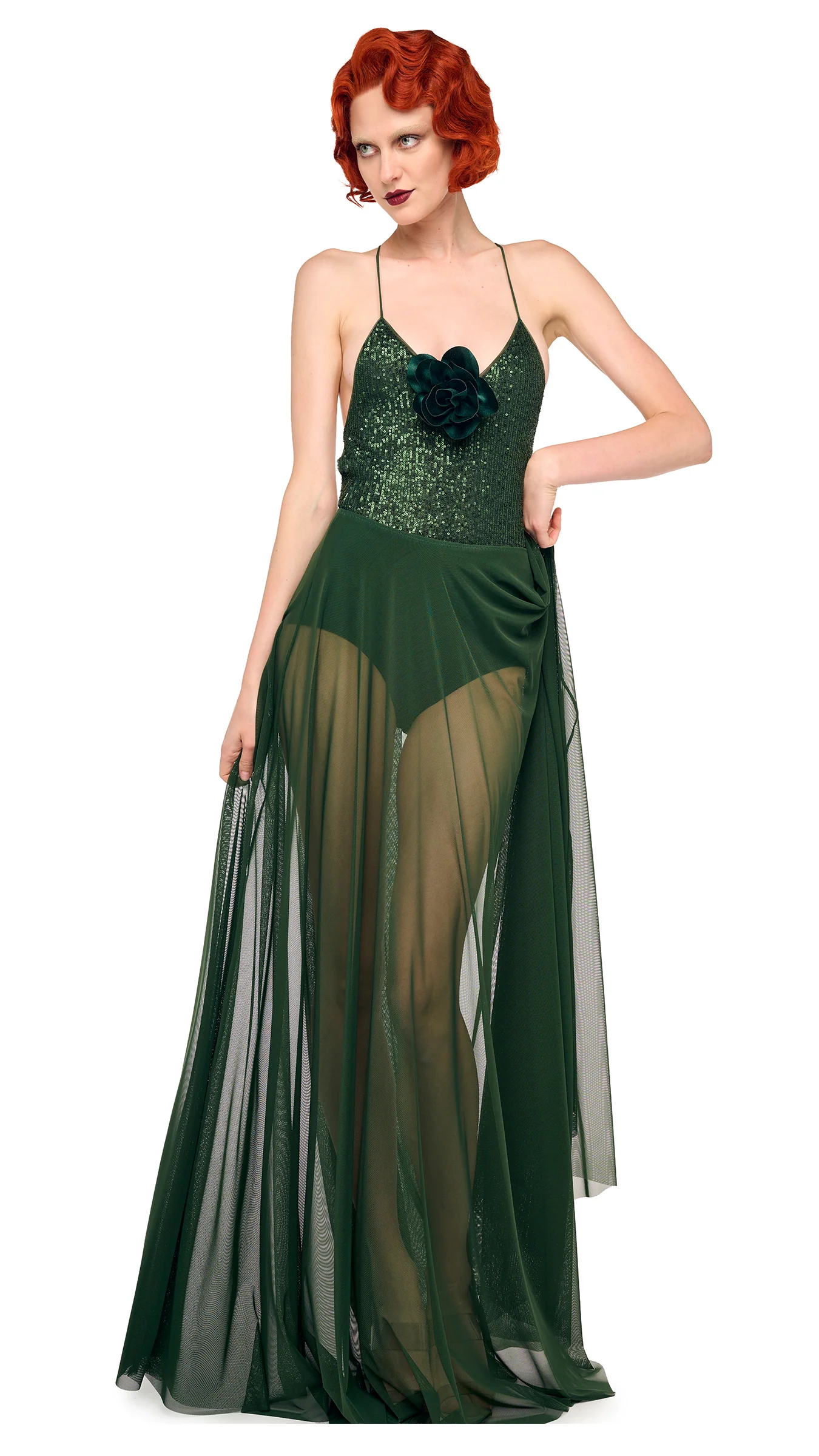 FLARED SKIRT TO FLOOR