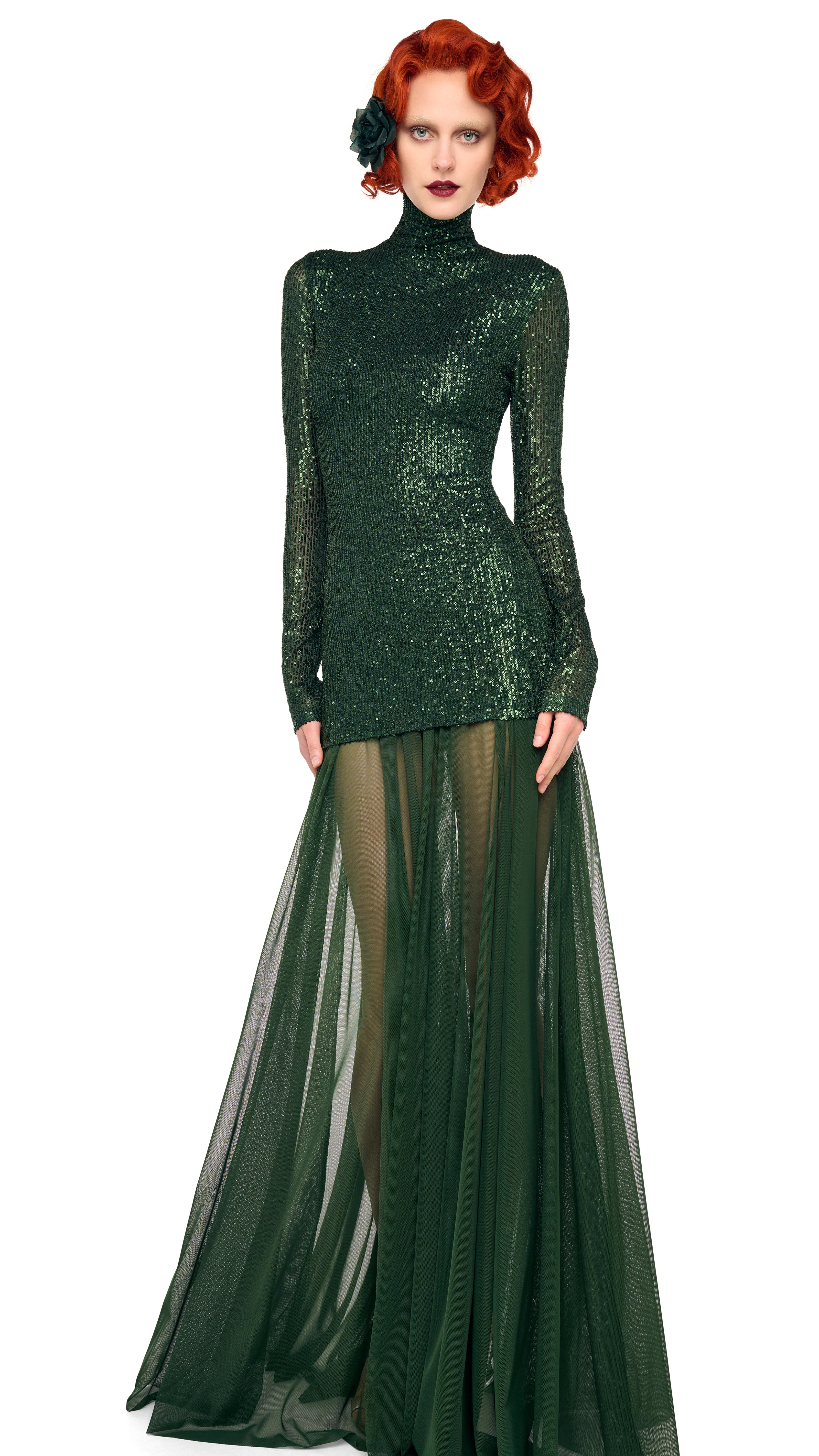 FLARED SKIRT TO FLOOR - Image 15