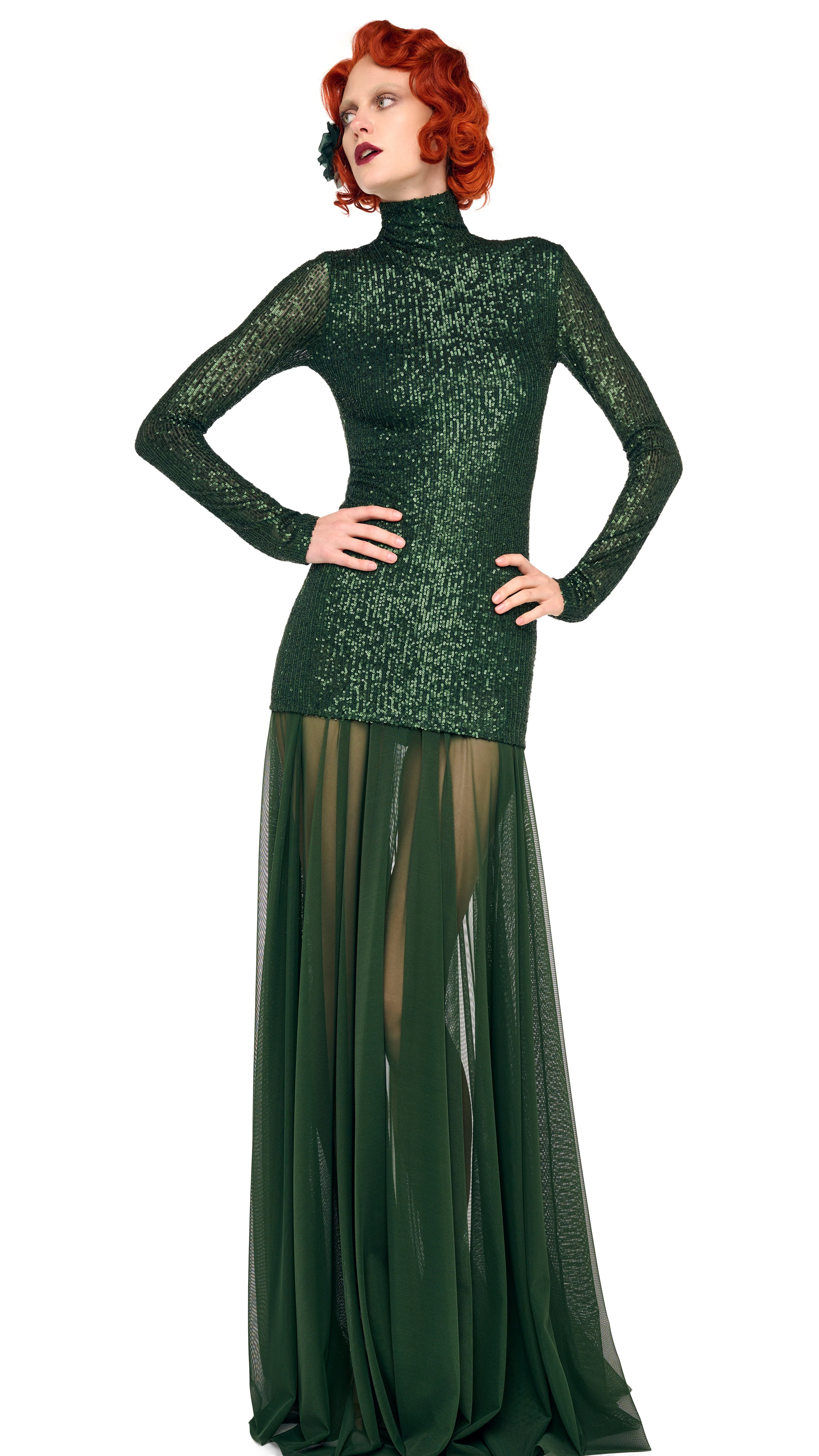 FLARED SKIRT TO FLOOR - Image 17