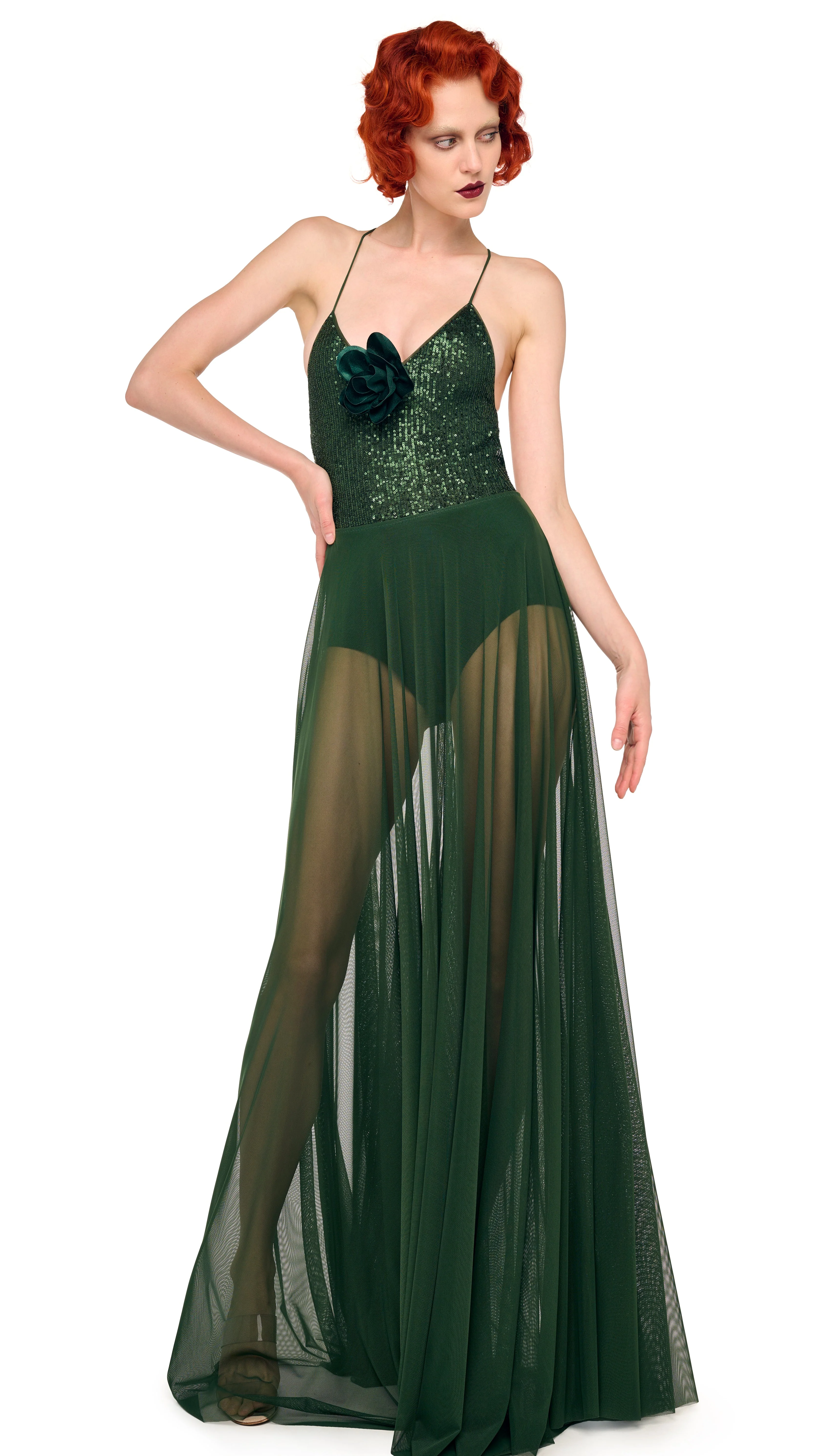FLARED SKIRT TO FLOOR - Image 4