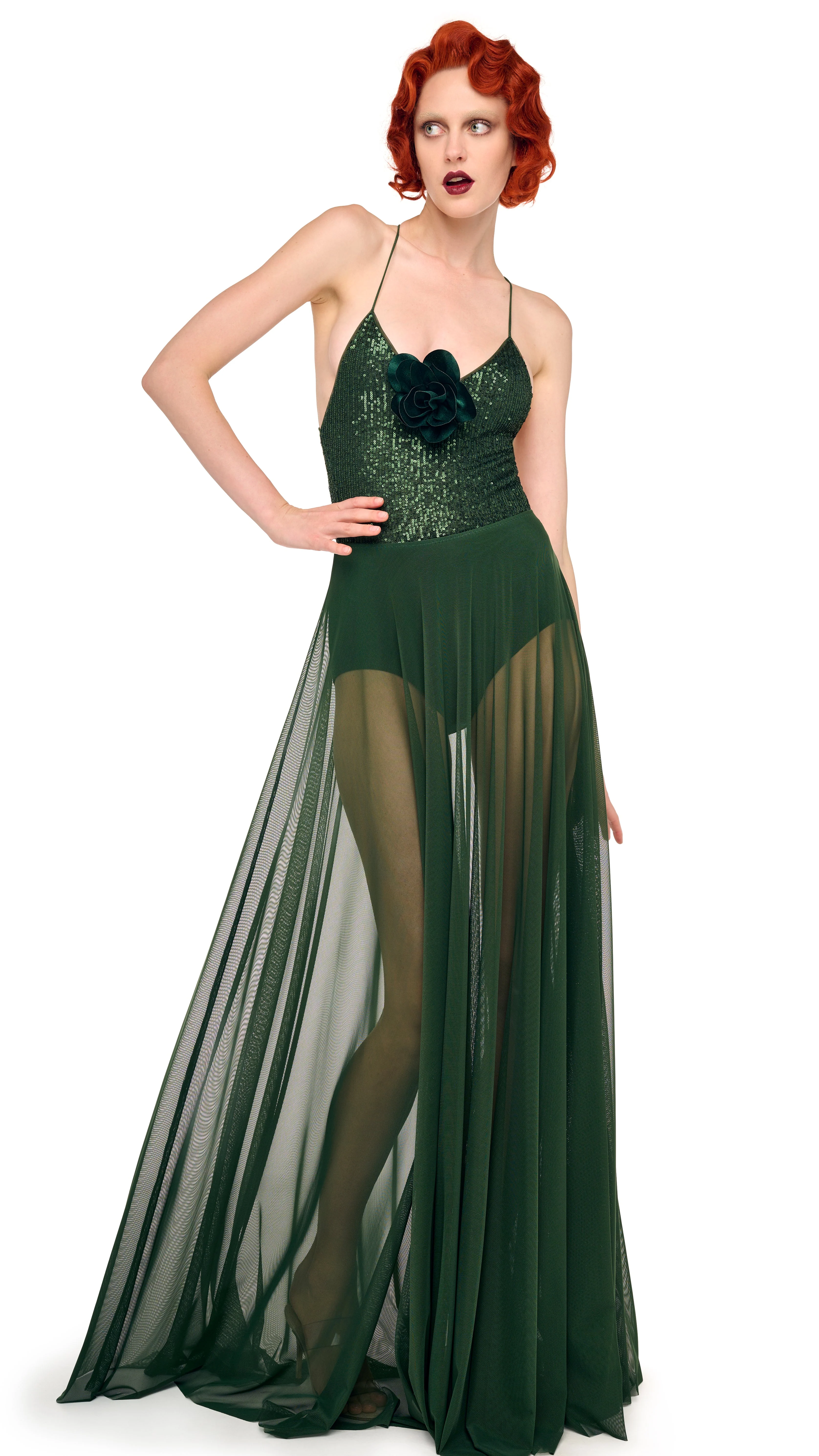 FLARED SKIRT TO FLOOR - Image 5