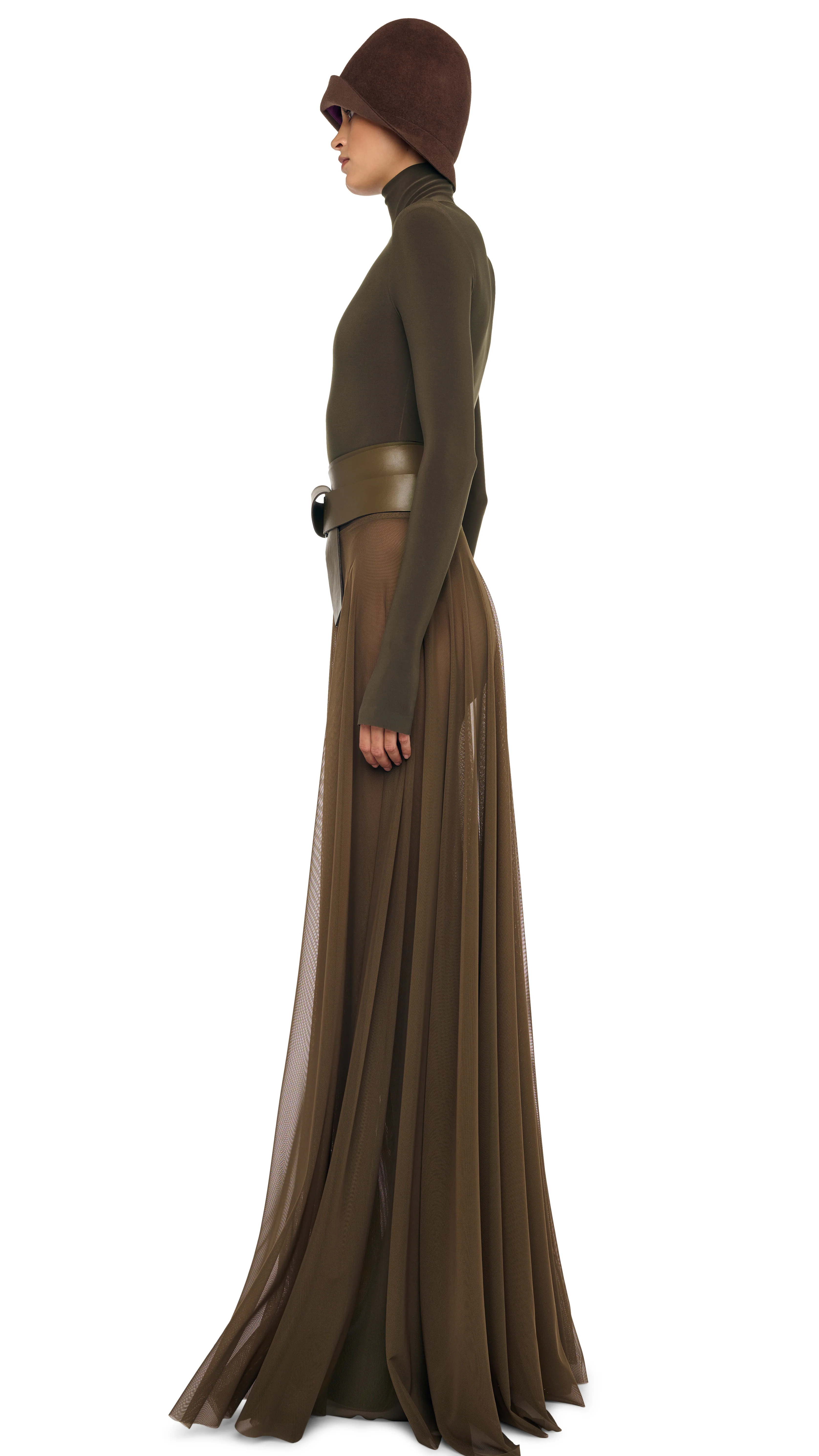 FLARED SKIRT TO FLOOR W/ LEGGING W/ FOOTIE - Image 2