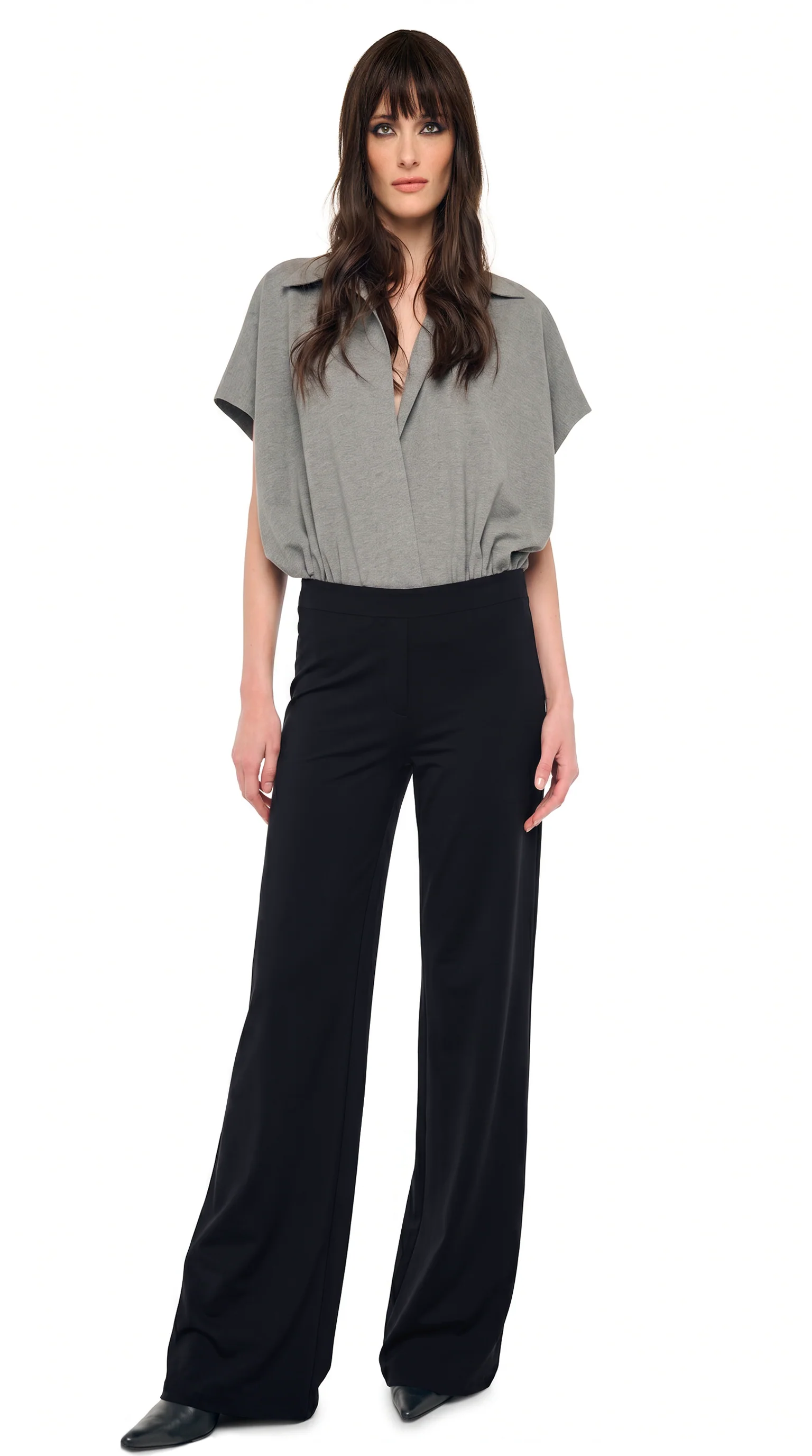 FLAT FRONT WIDE PANT