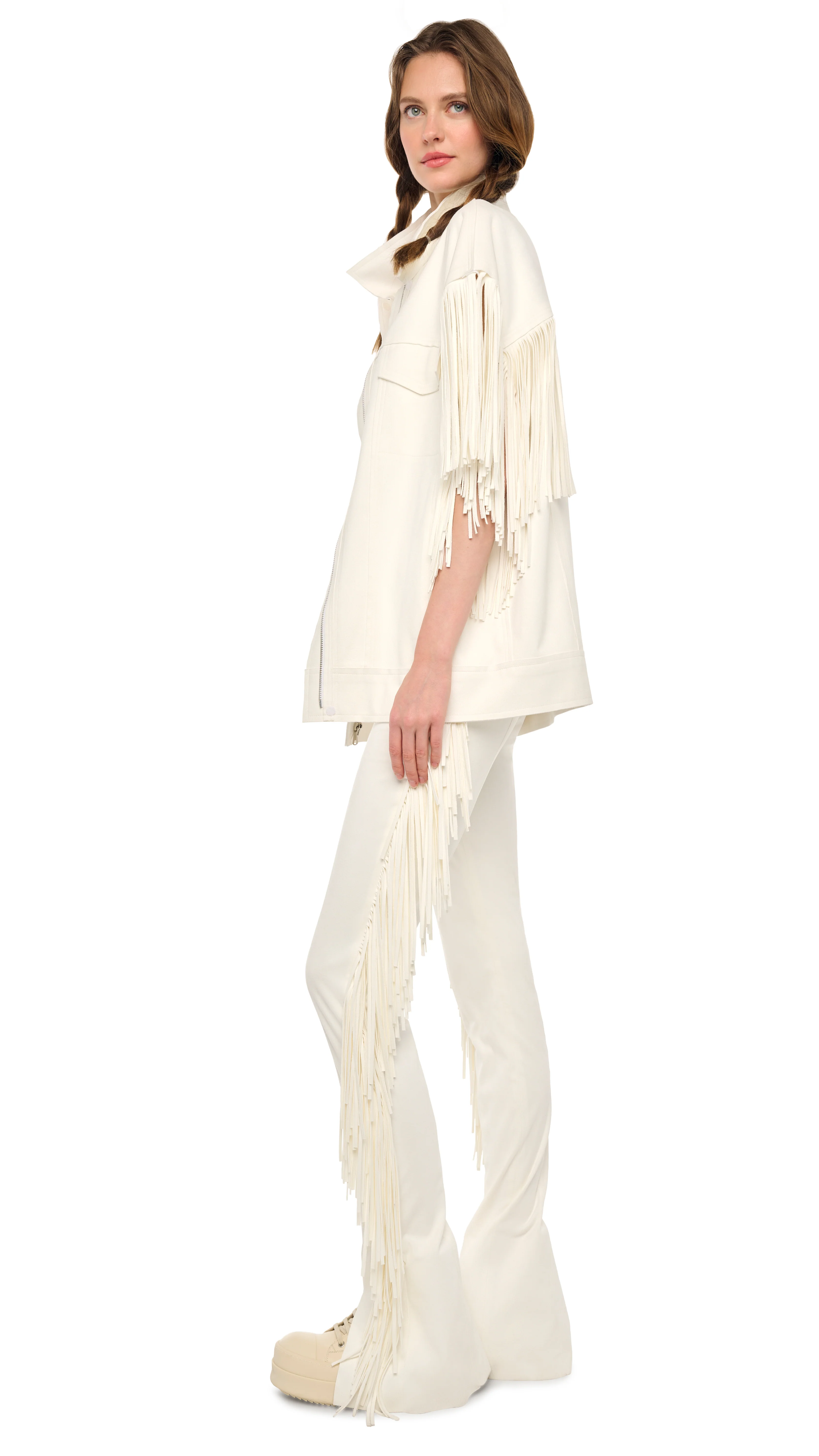 FRINGE SPAT JEANS - Image 2