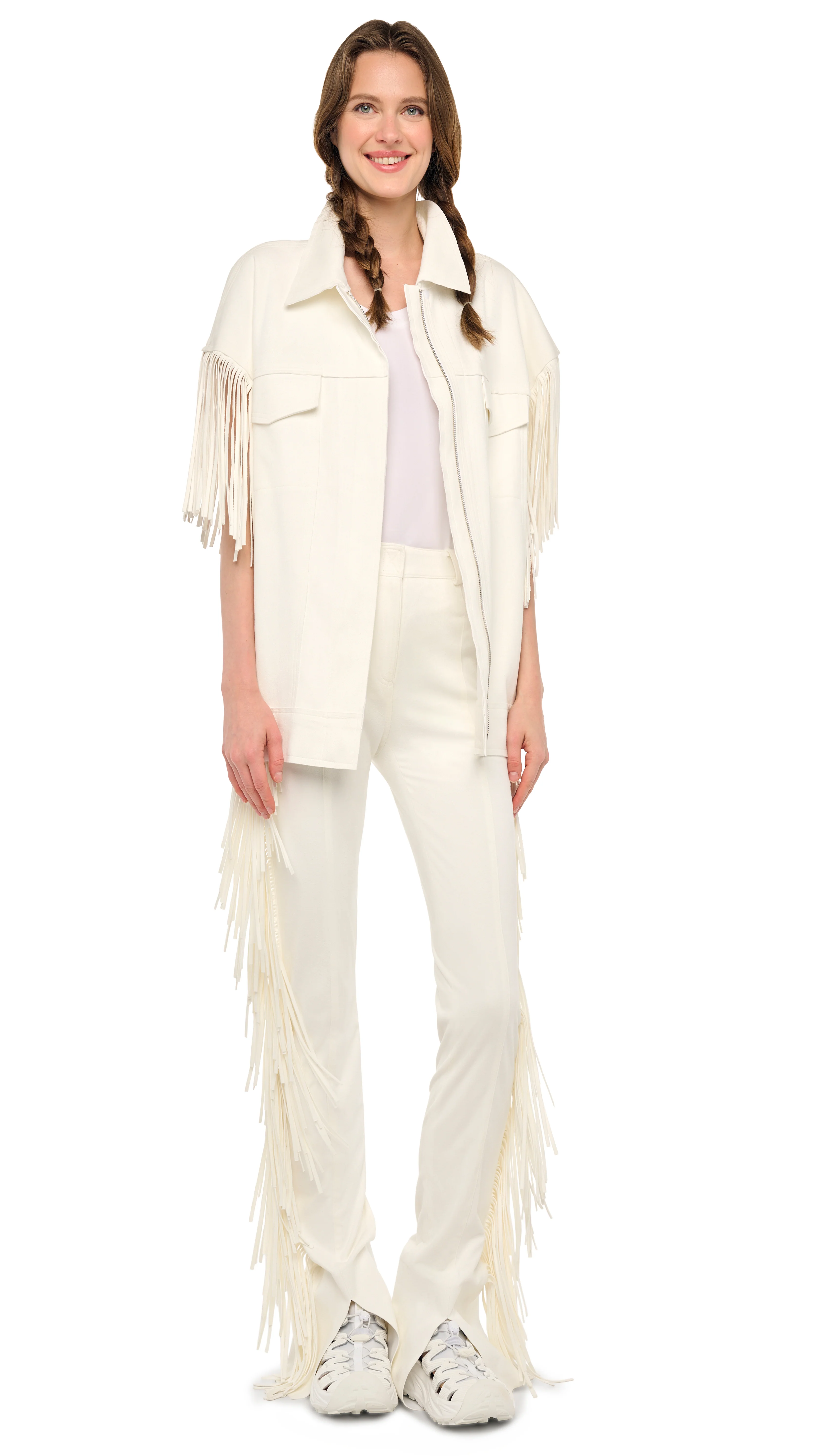 FRINGE SPAT JEANS - Image 5