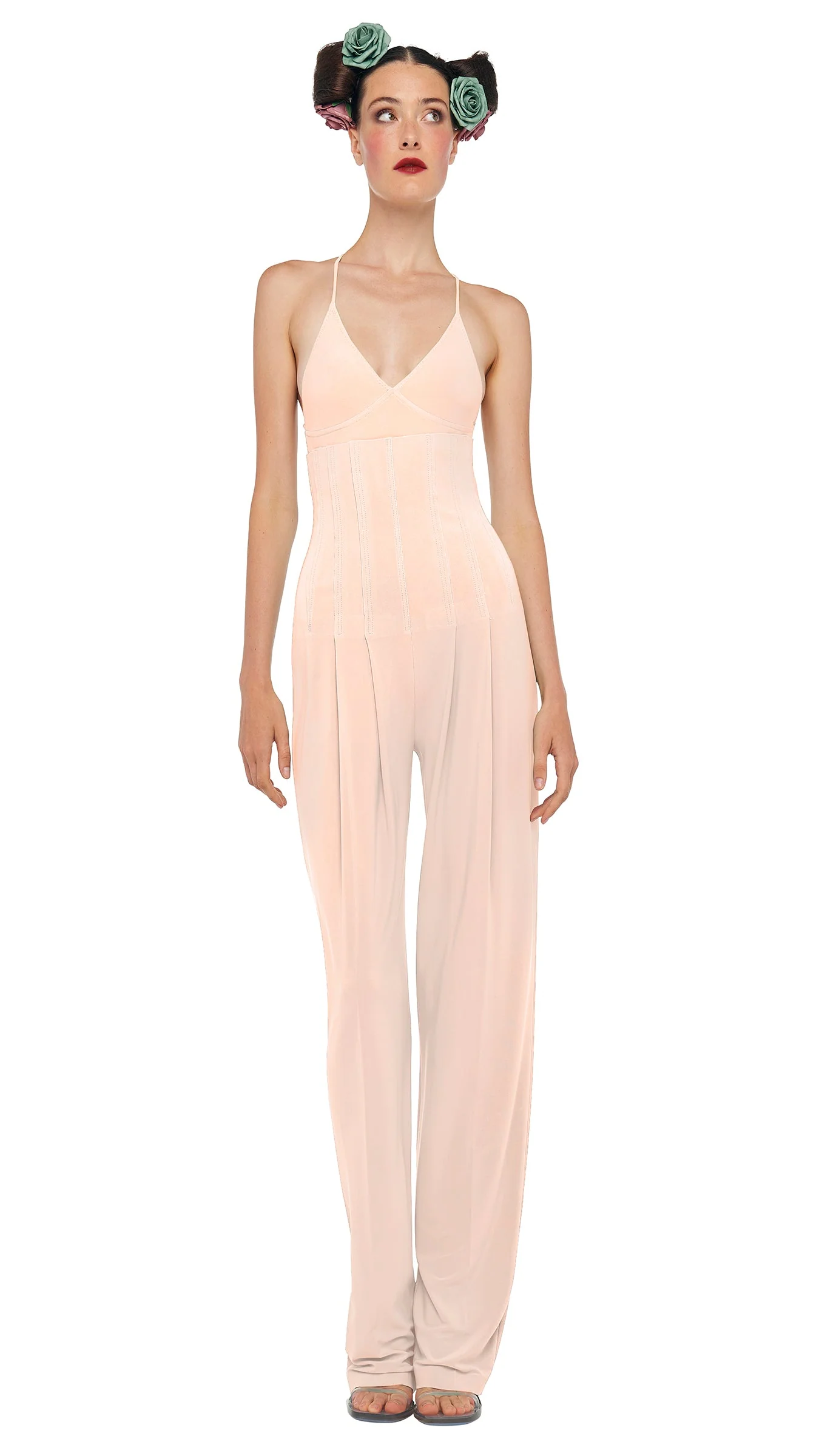 HIGH WAIST TAILORED PLEAT PANT - Image 2