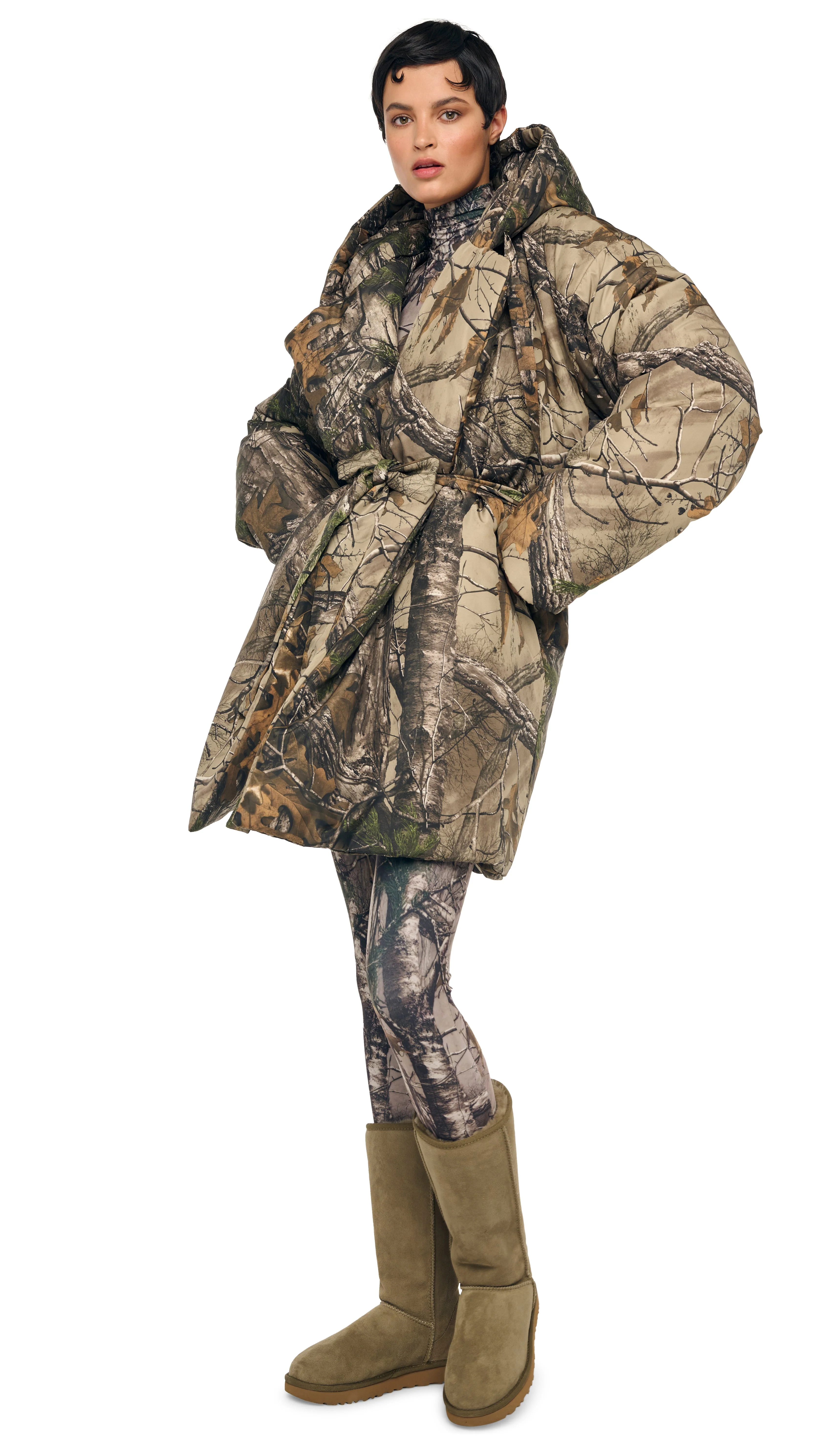 HOODED SLEEPING BAG COAT TO KNEE - Image 6
