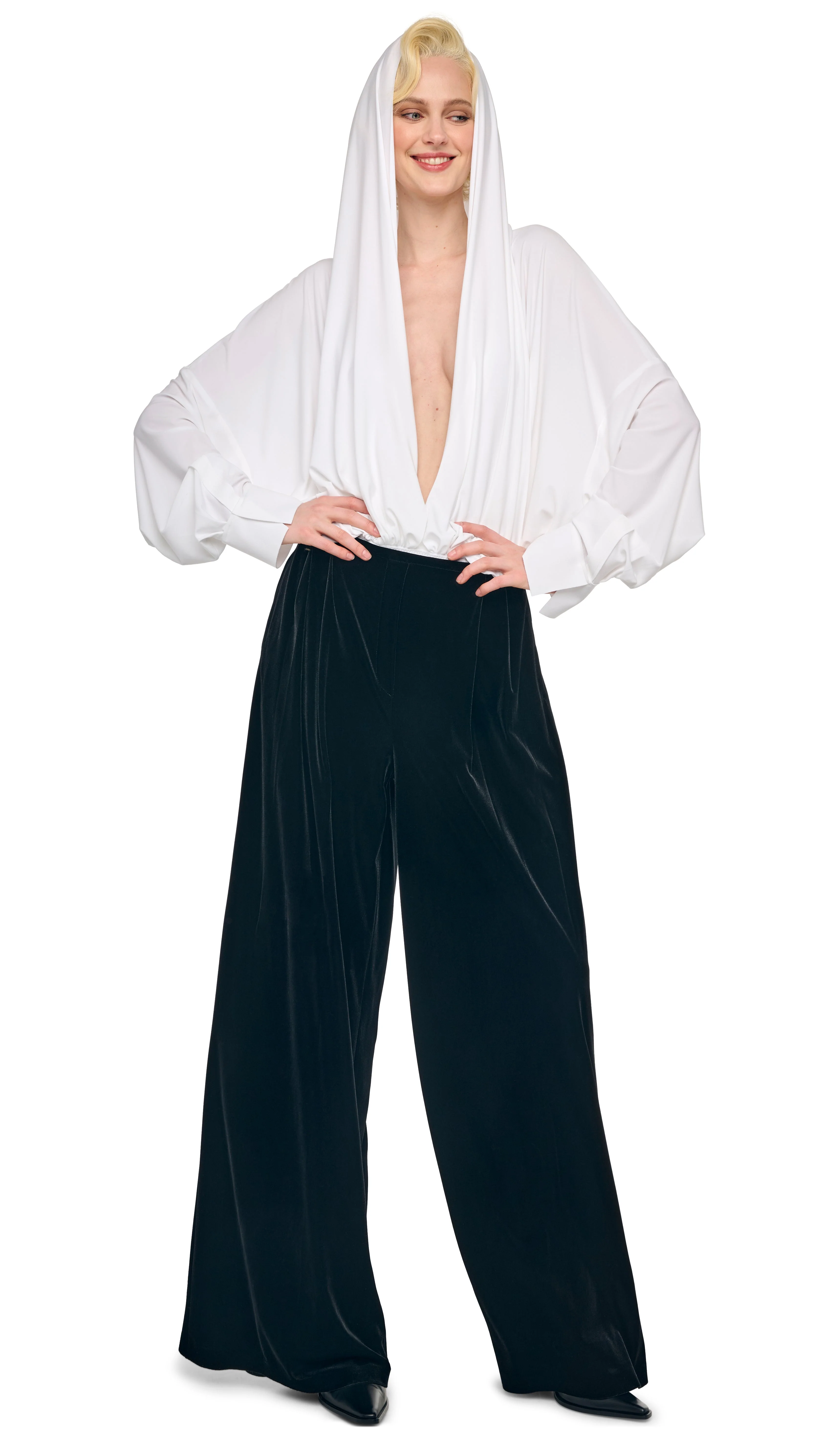 HOODED OVERSIZED NK BODYSUIT - Image 4