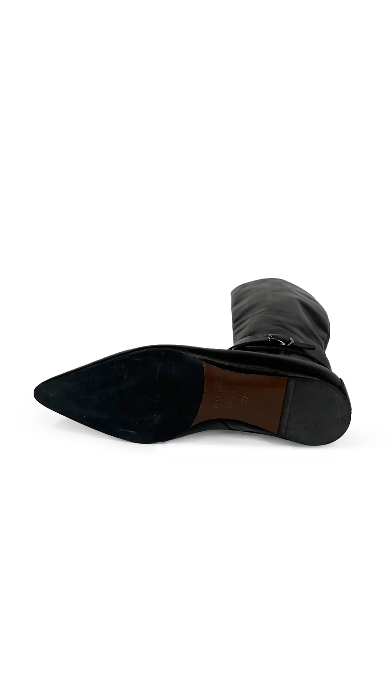 JIL SANDER RIDING LEATHER BOOT WITH BUCKLE - Image 4