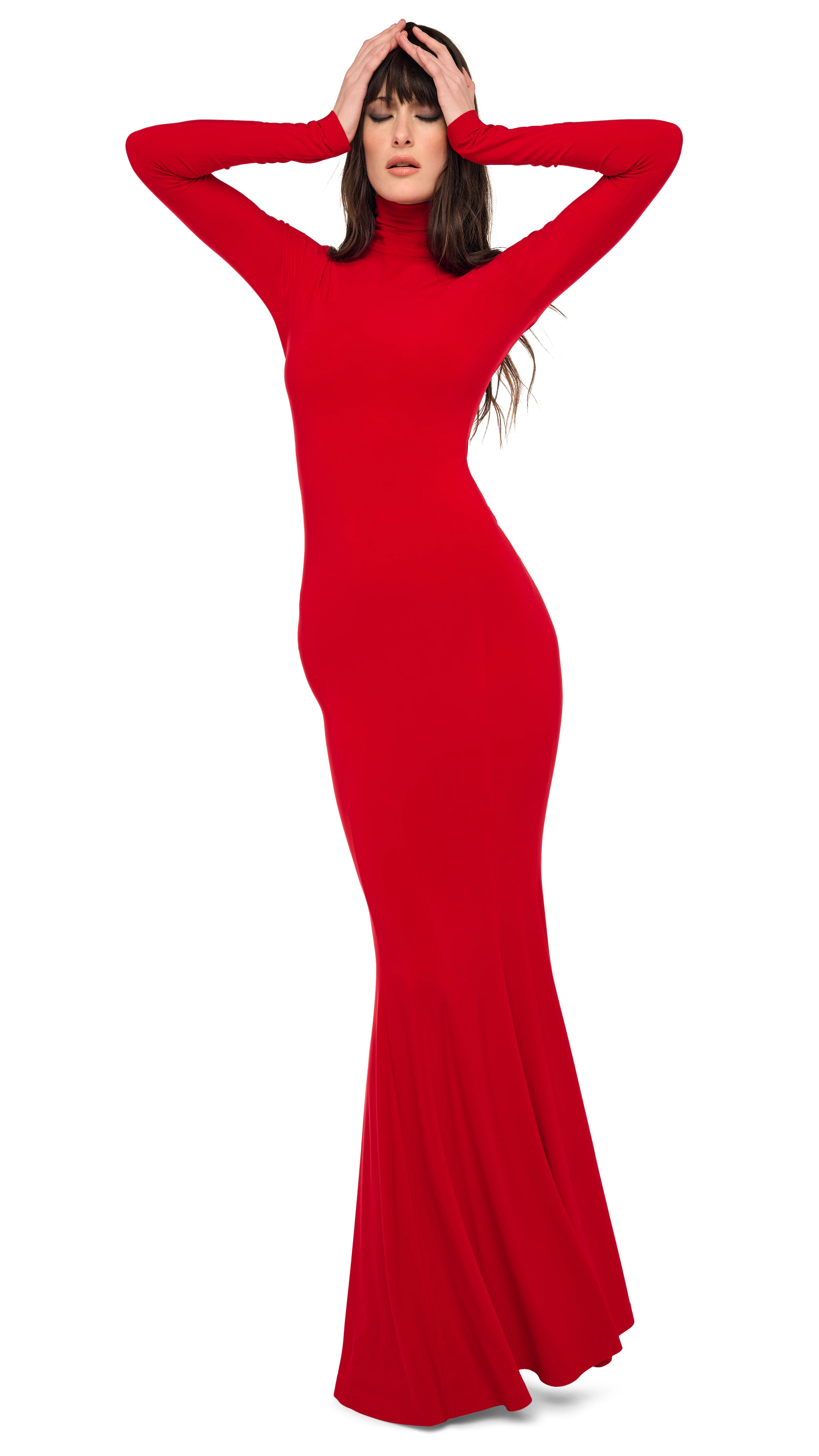 LONG SLEEVE TURTLE FISHTAIL GOWN - Image 4