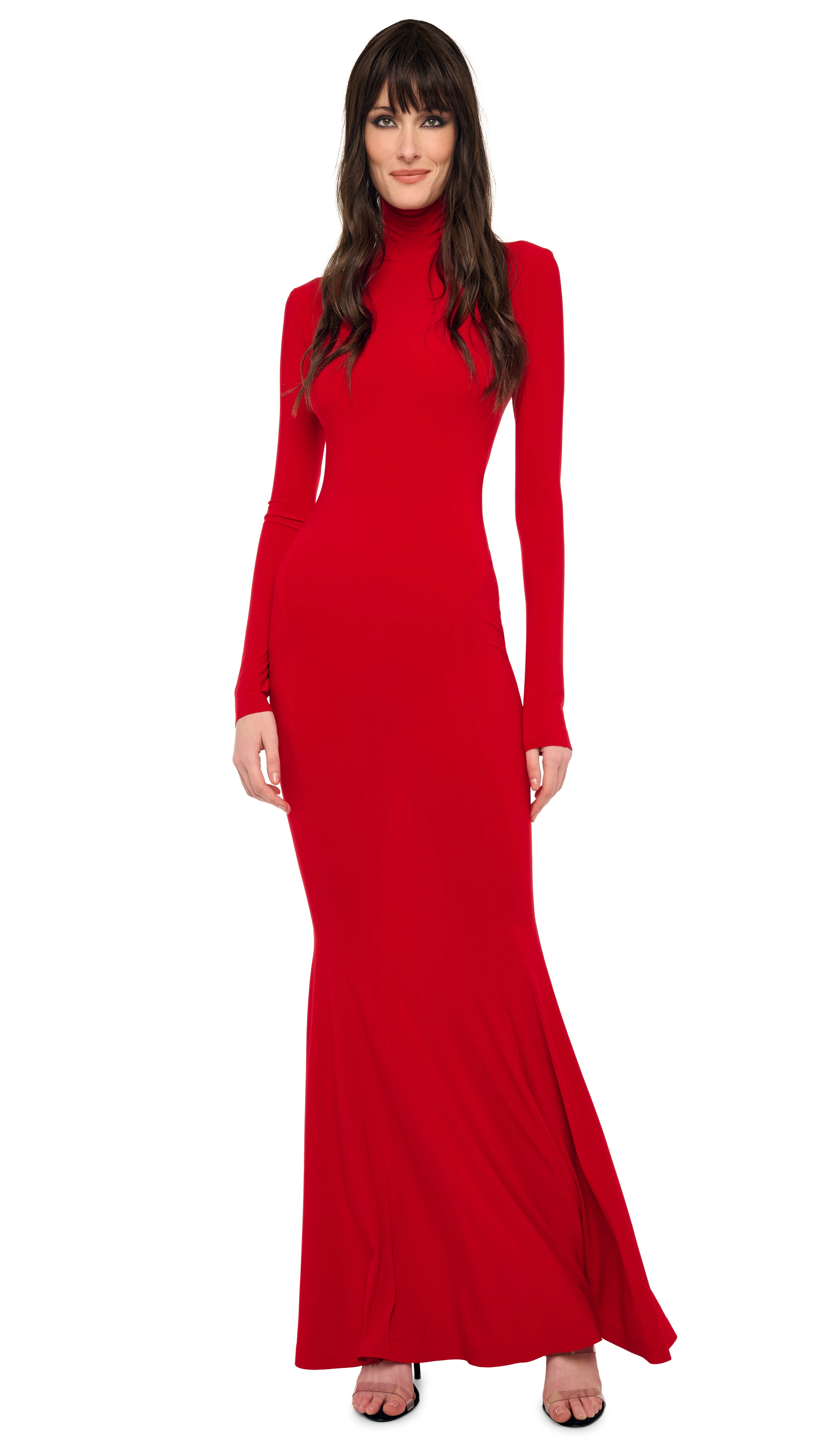 LONG SLEEVE TURTLE FISHTAIL GOWN - Image 5