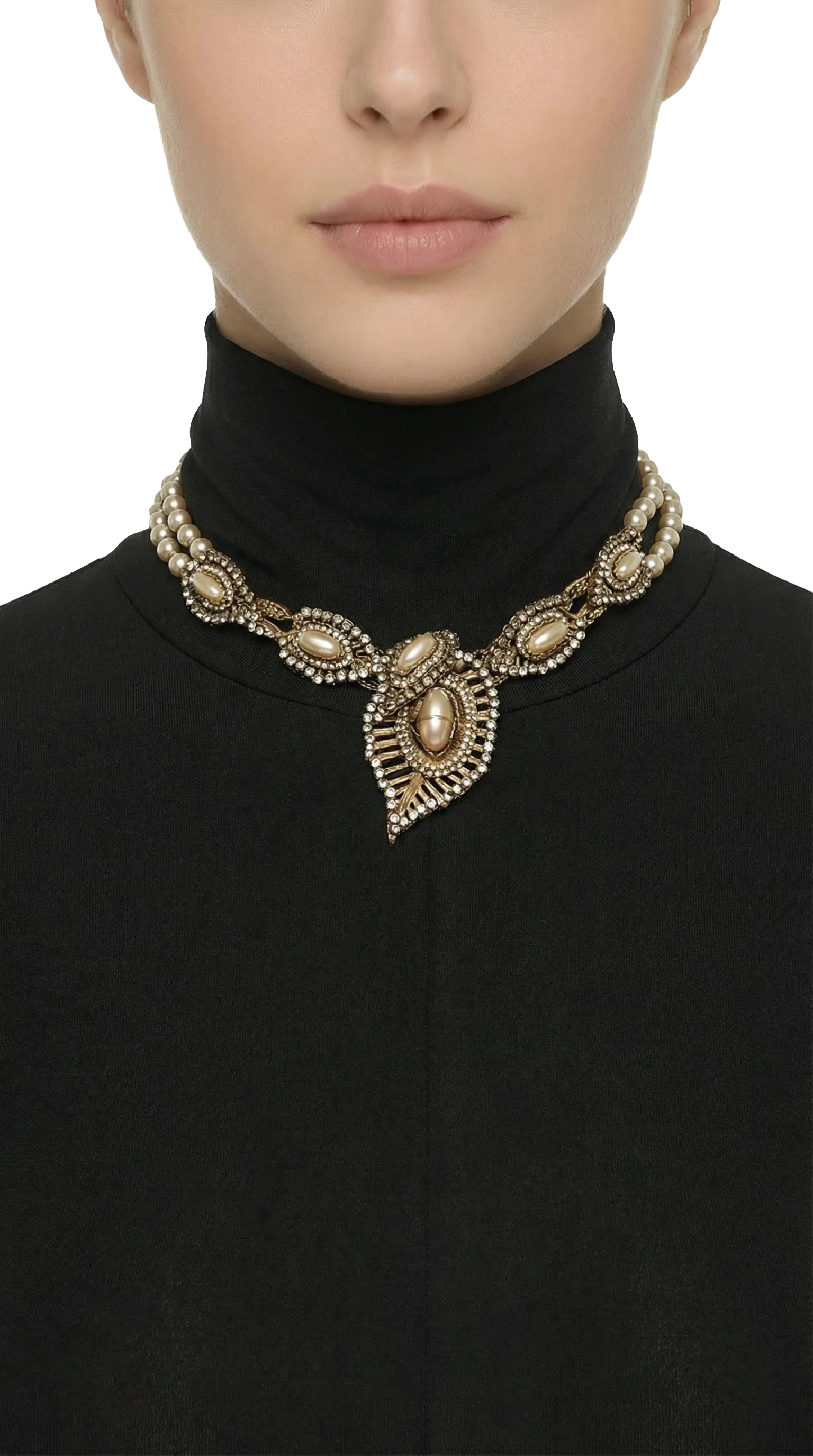 MIRIAM HASKELL BEADED NECKLACE AND BRACELET SET - Image 3