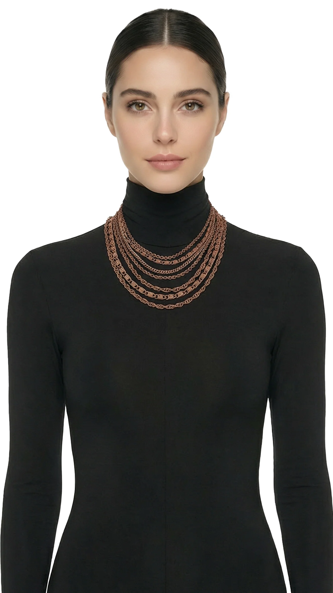 MULTI TIERED CHAIN NECKLACE