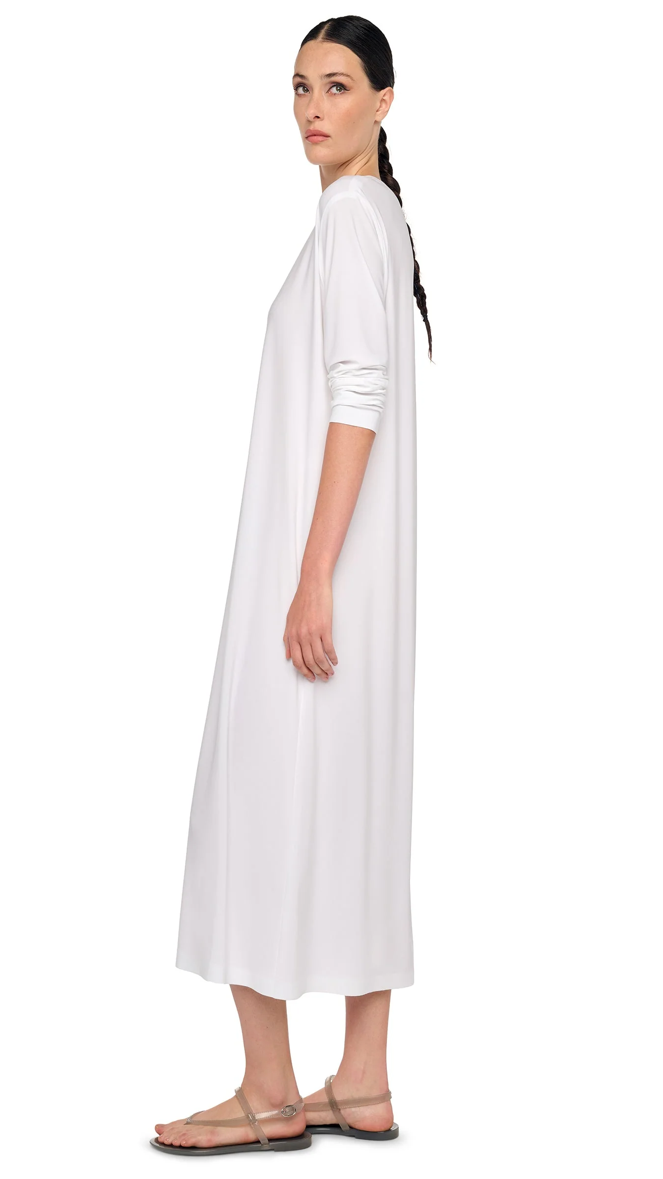 OVERSIZED LONG SLEEVE DRESS TO MIDCALF - Image 6