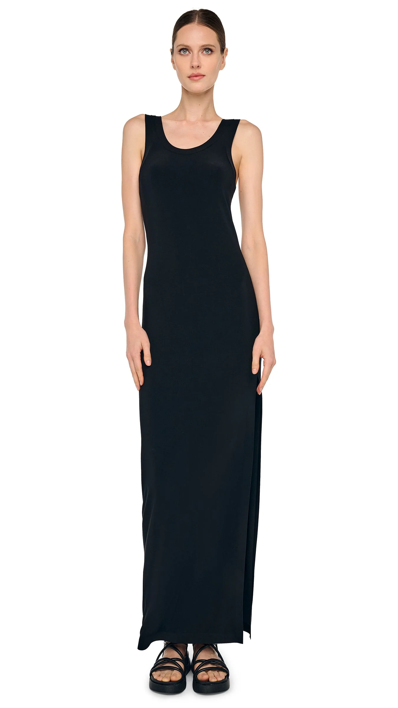 RACER LONG DRESS W/ SIDE SLIT - Image 4