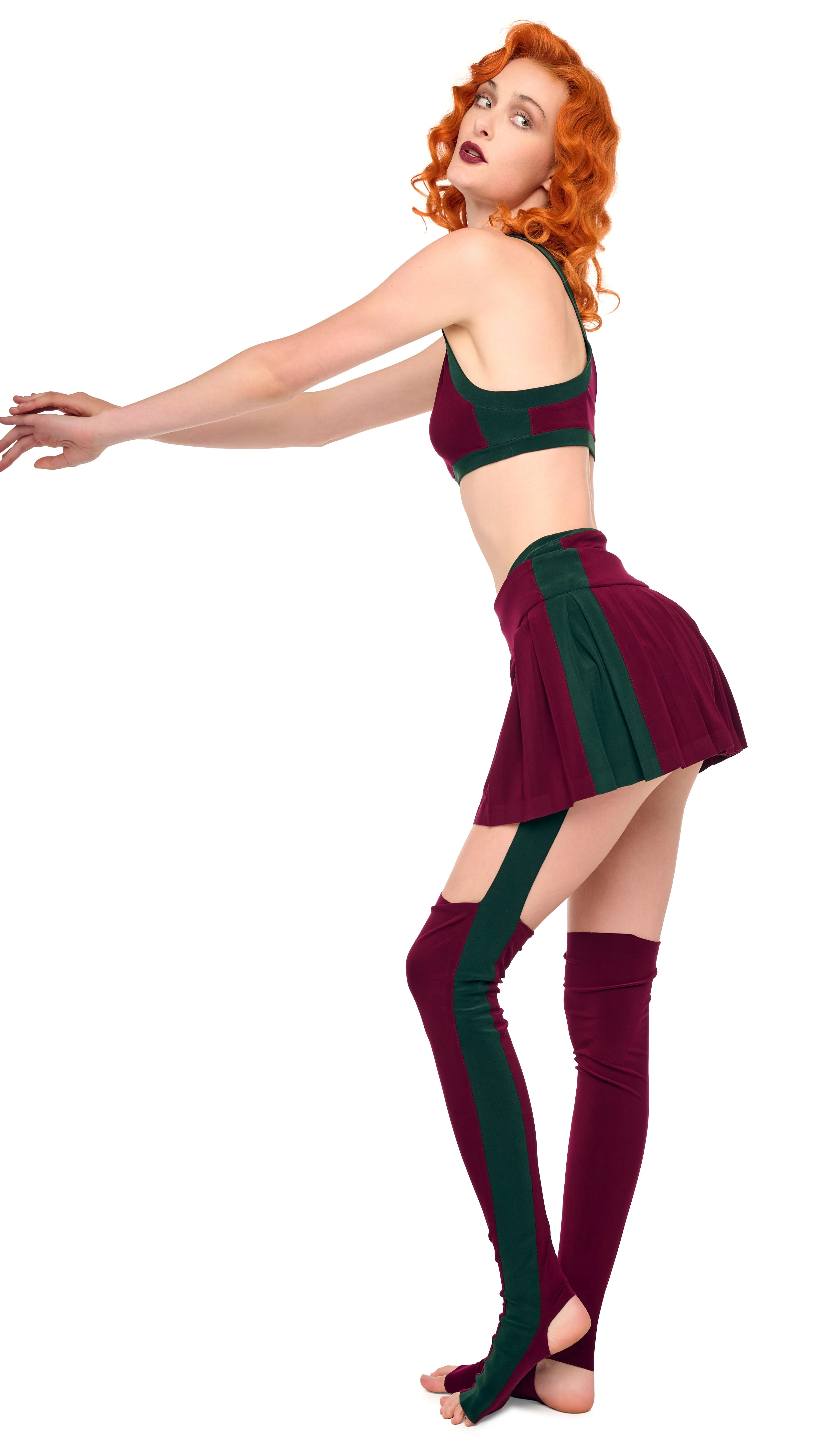 SIDE STRIPE PLEATED PICKLEBALL SKIRT - Image 17