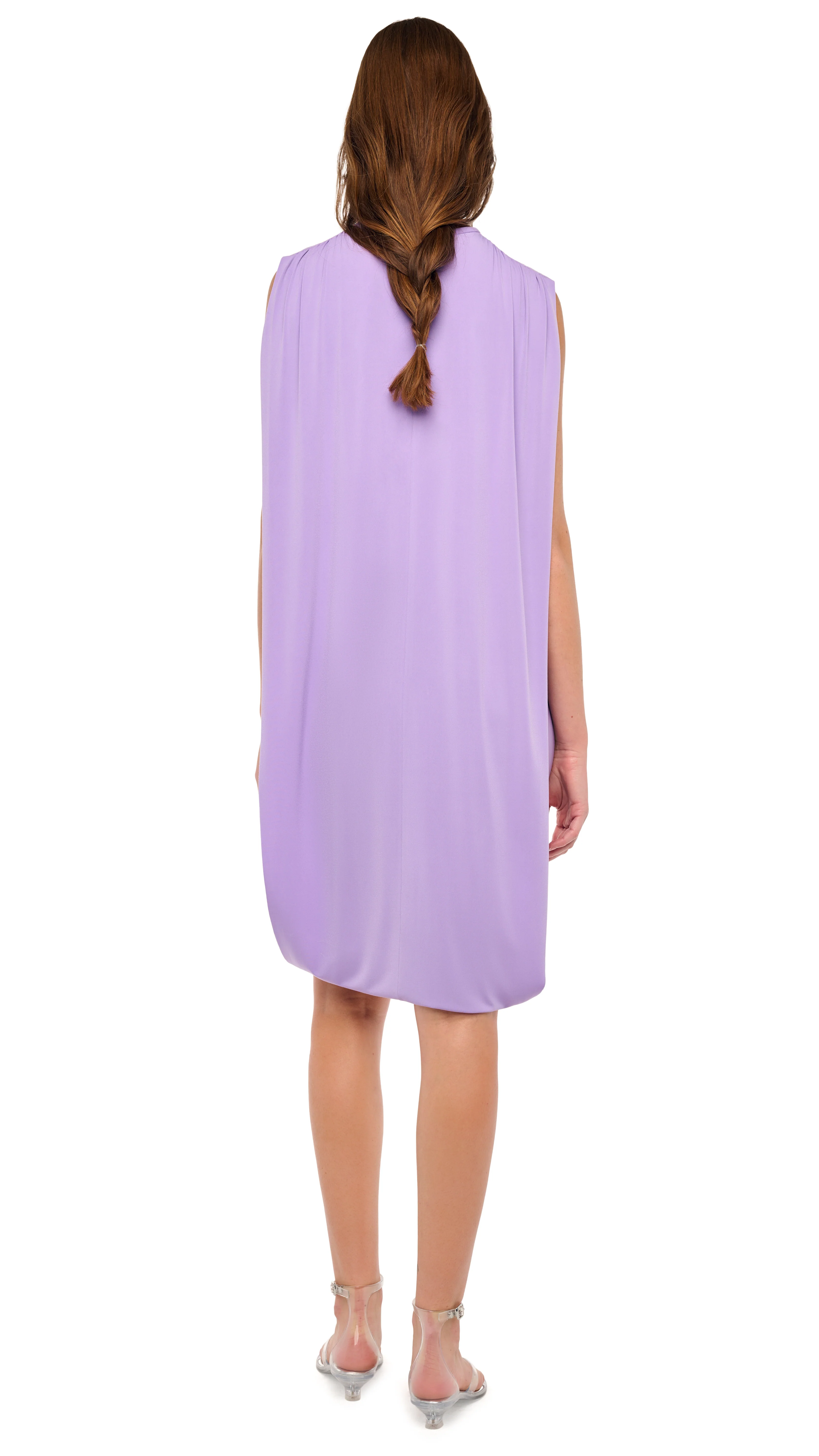 SLEEVELESS CAPE COCOON DRESS - Image 4