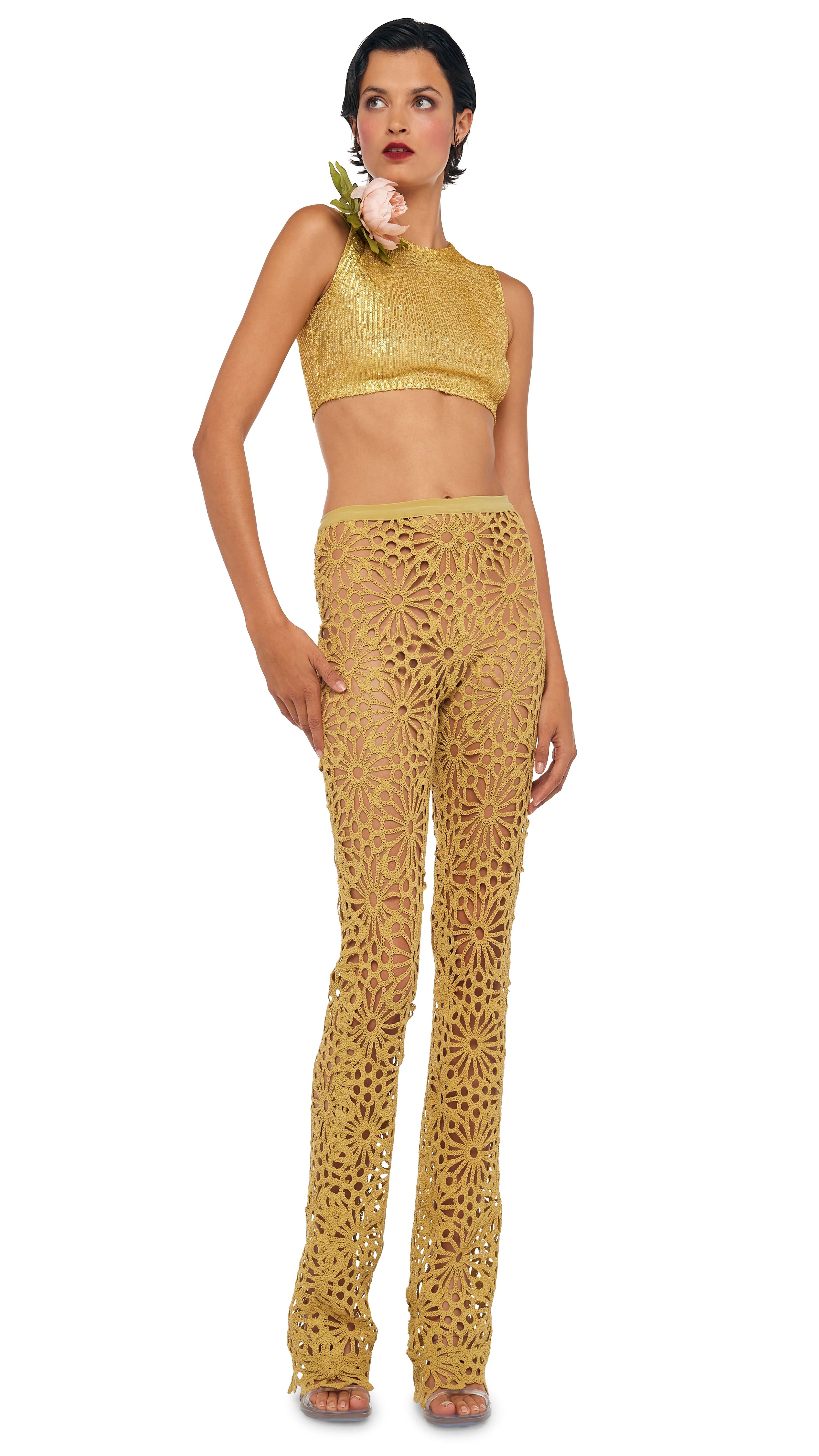 SLEEVELESS SLIM FIT CROPPED TOP