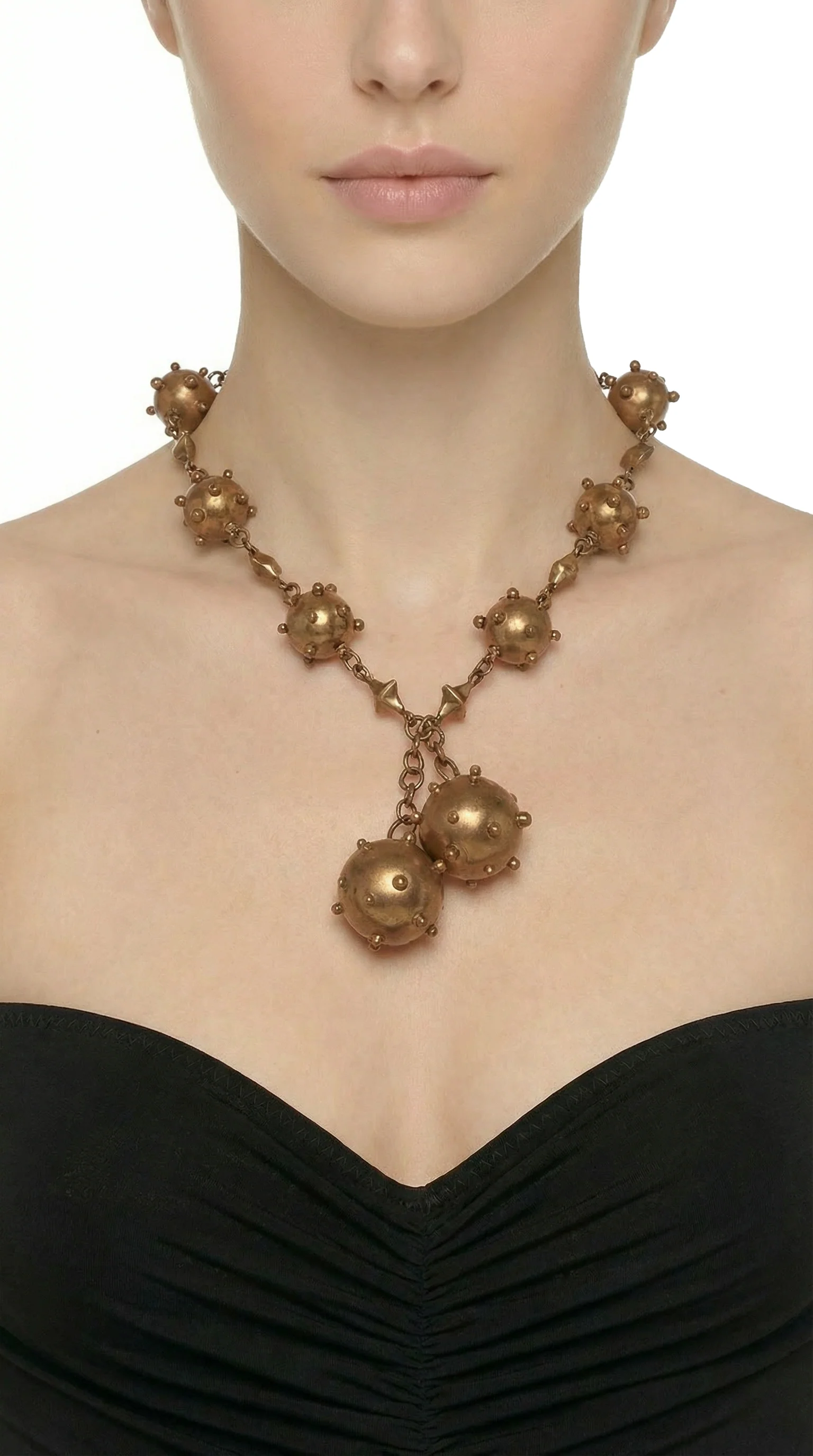 SPIKE NECKLACE AND BOW SPIKE BANGLE - Image 2