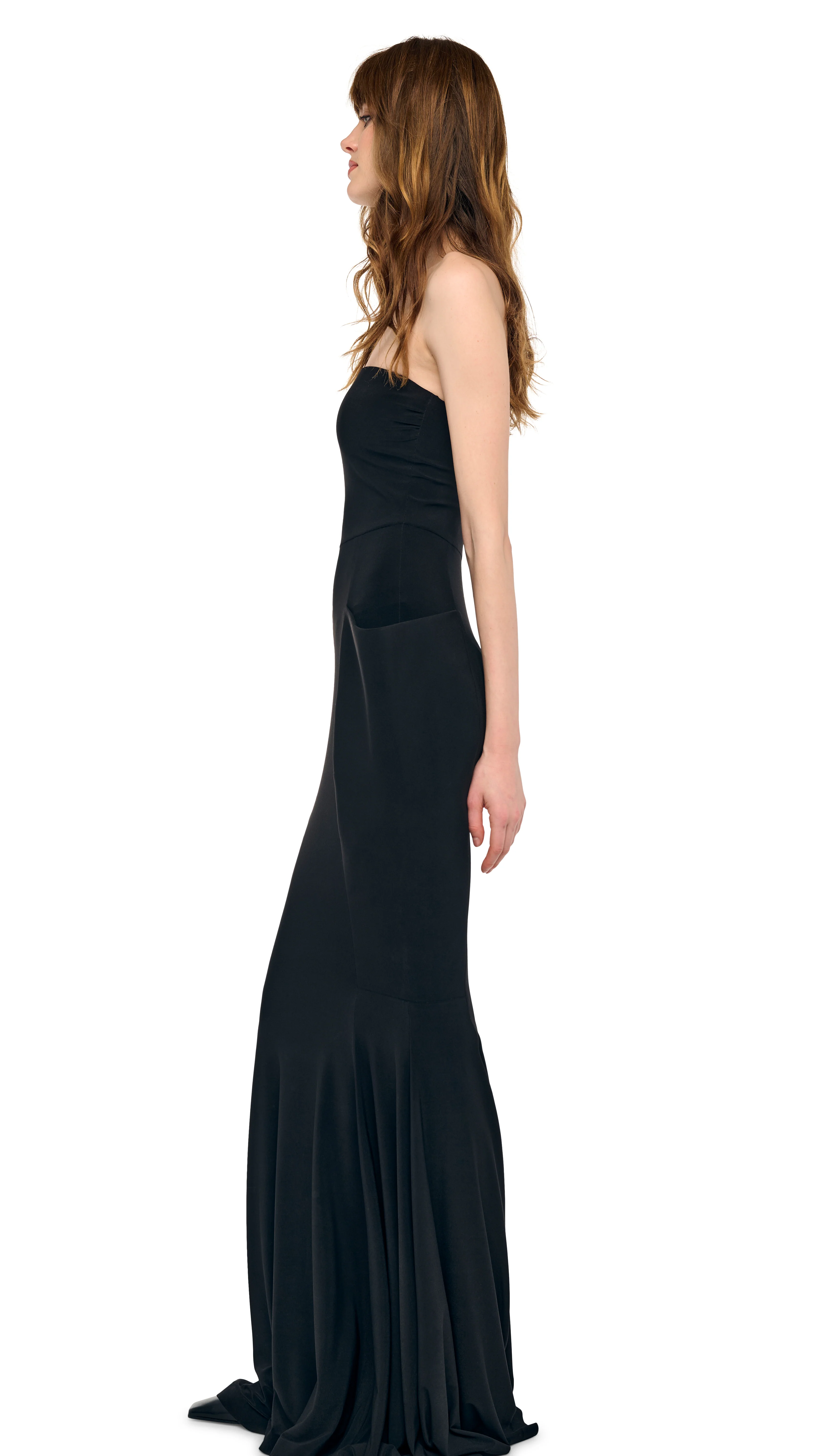 STRAPLESS WING FISHTAIL GOWN - Image 2