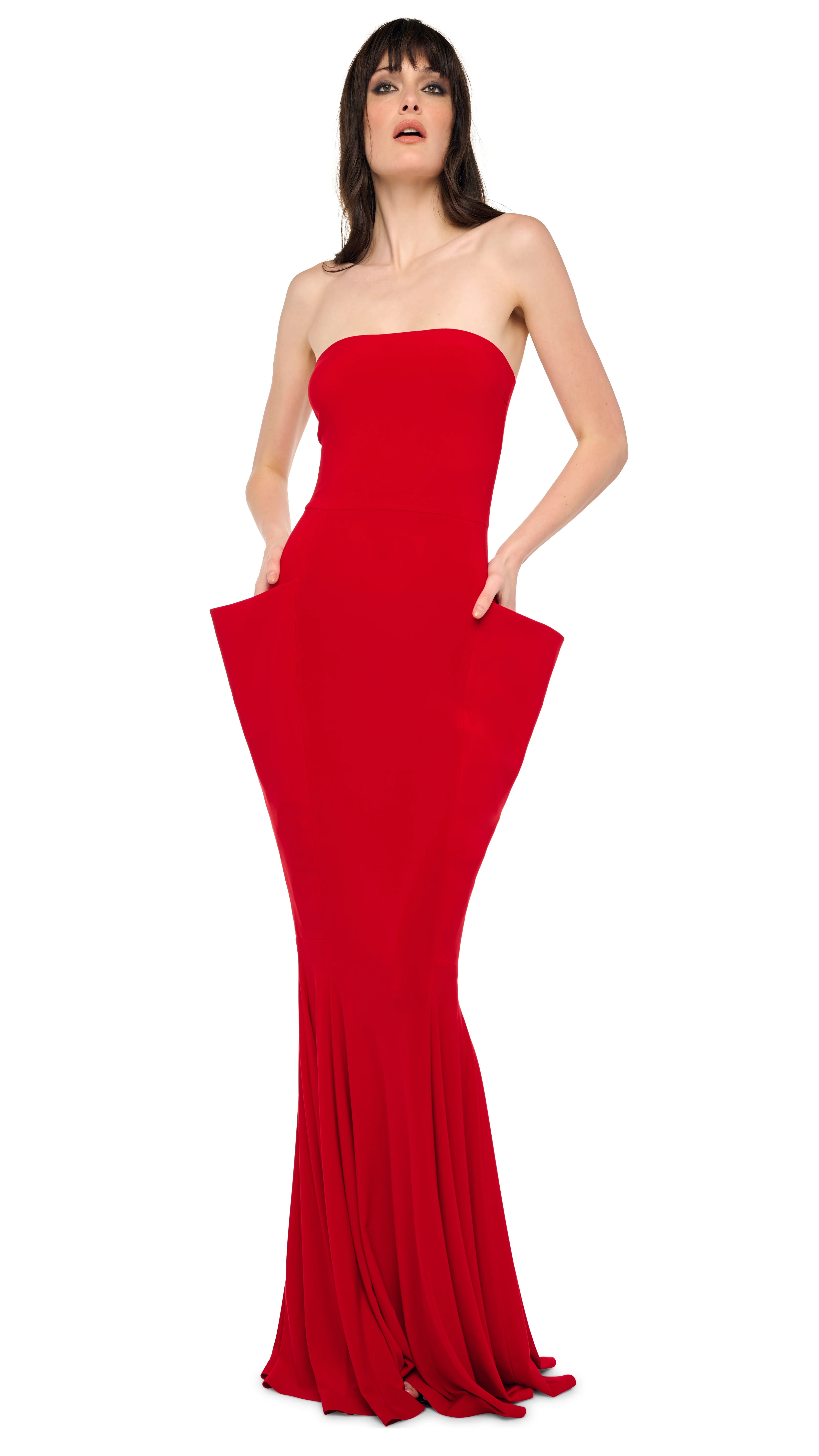 STRAPLESS WING FISHTAIL GOWN - Image 5