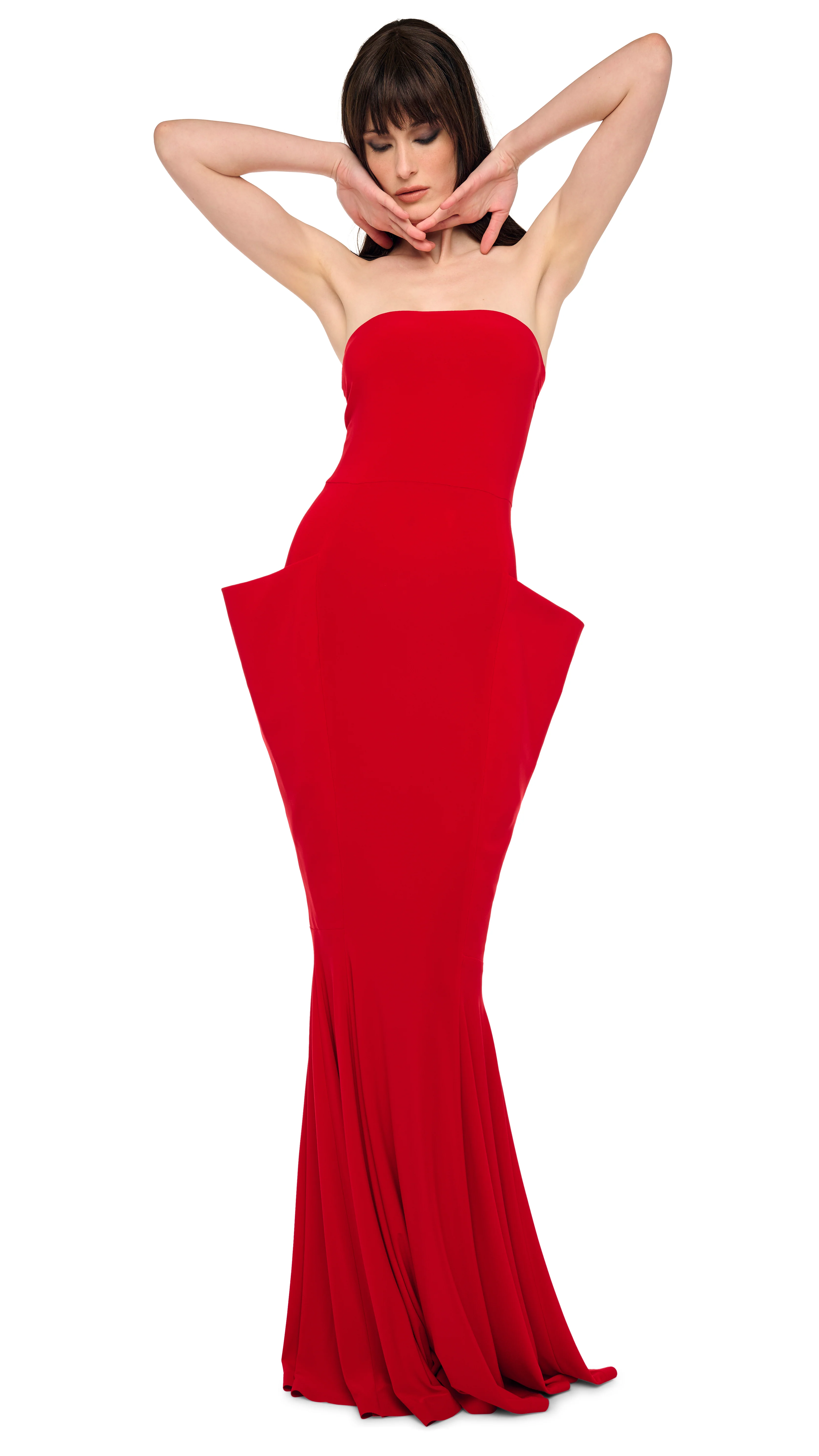 STRAPLESS WING FISHTAIL GOWN - Image 6