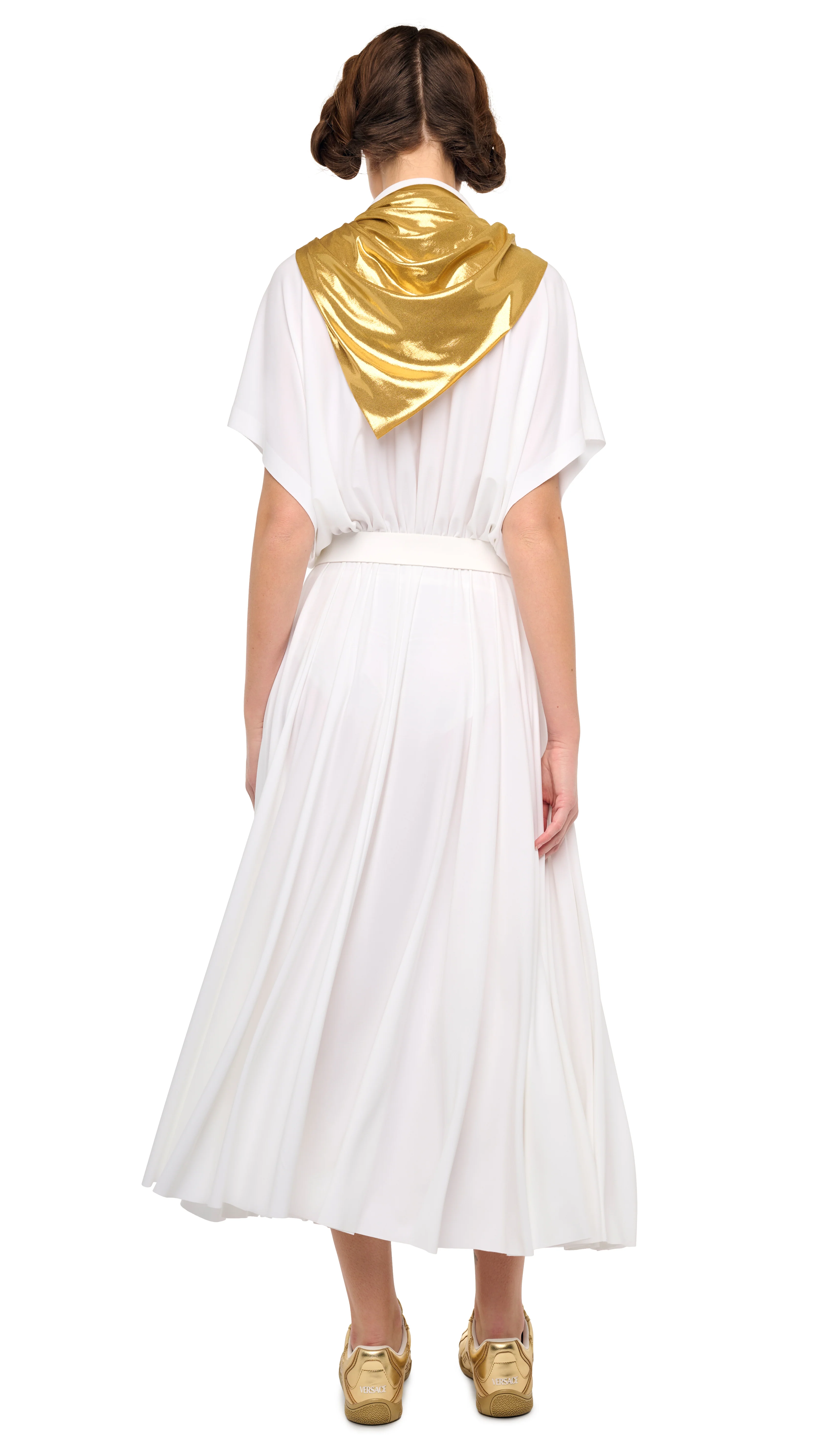 OVERSIZED SLEEVELESS NK FLARED DRESS - Image 3