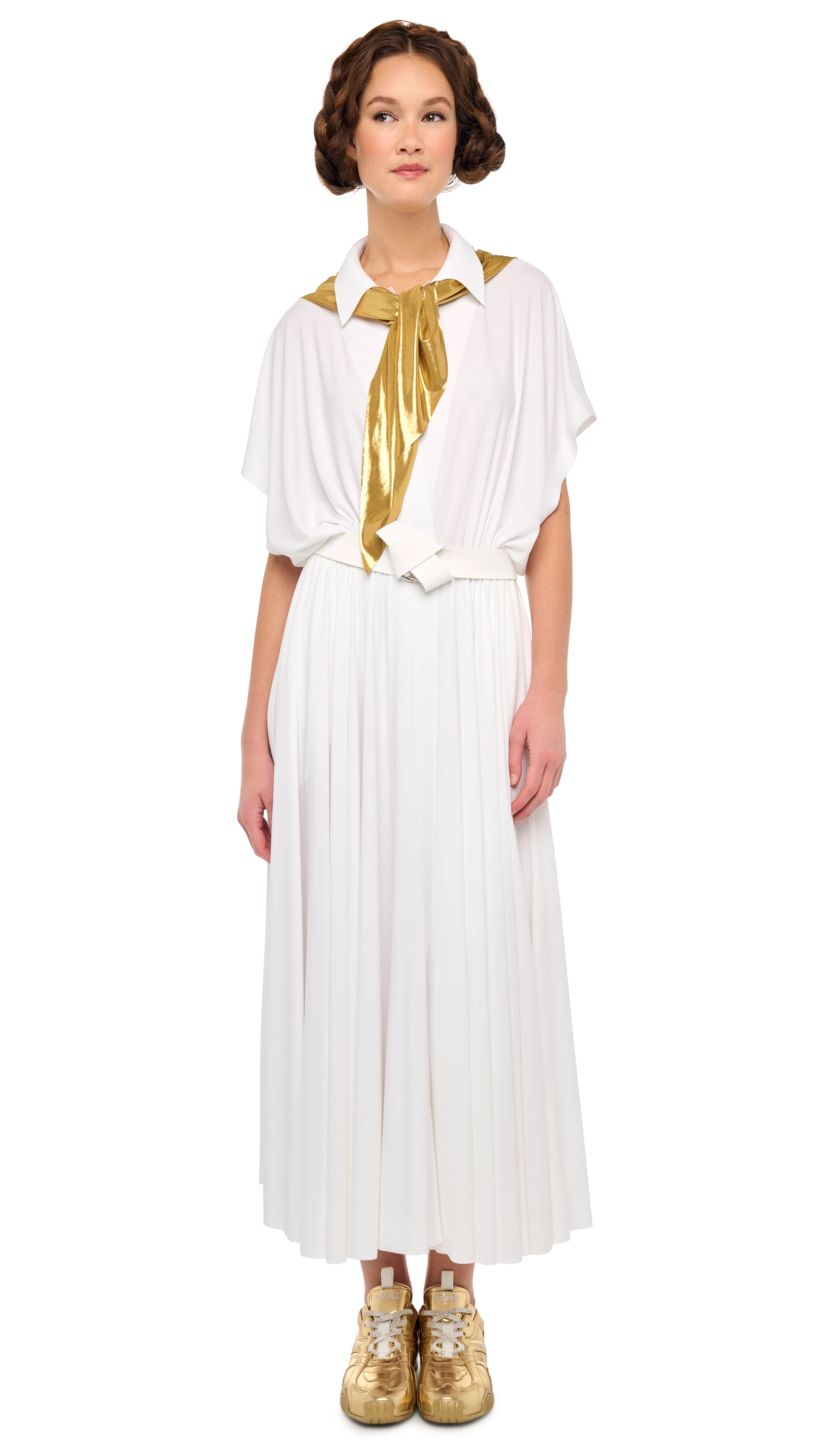 OVERSIZED SLEEVELESS NK FLARED DRESS - Image 4