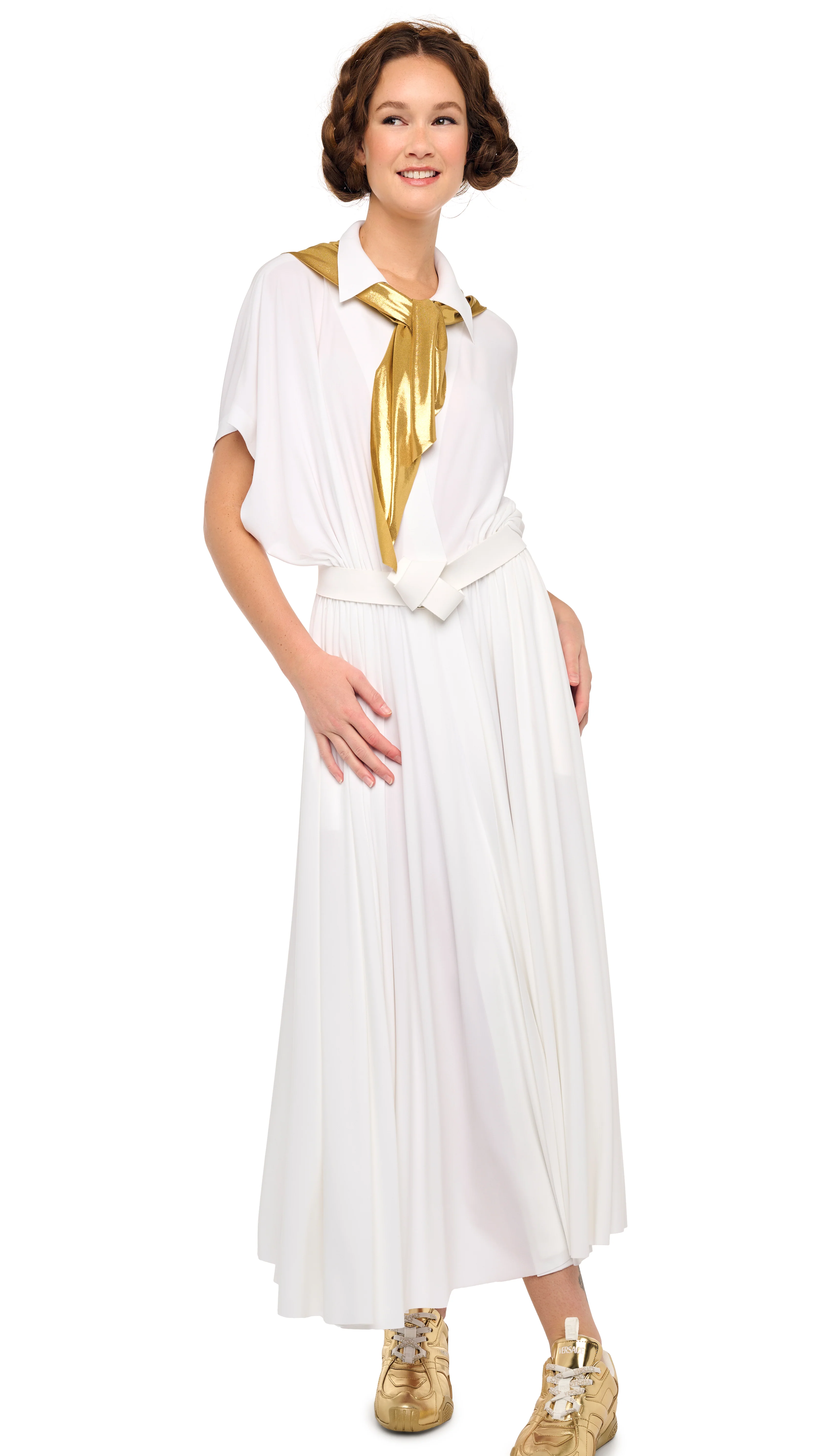 OVERSIZED SLEEVELESS NK FLARED DRESS - Image 5