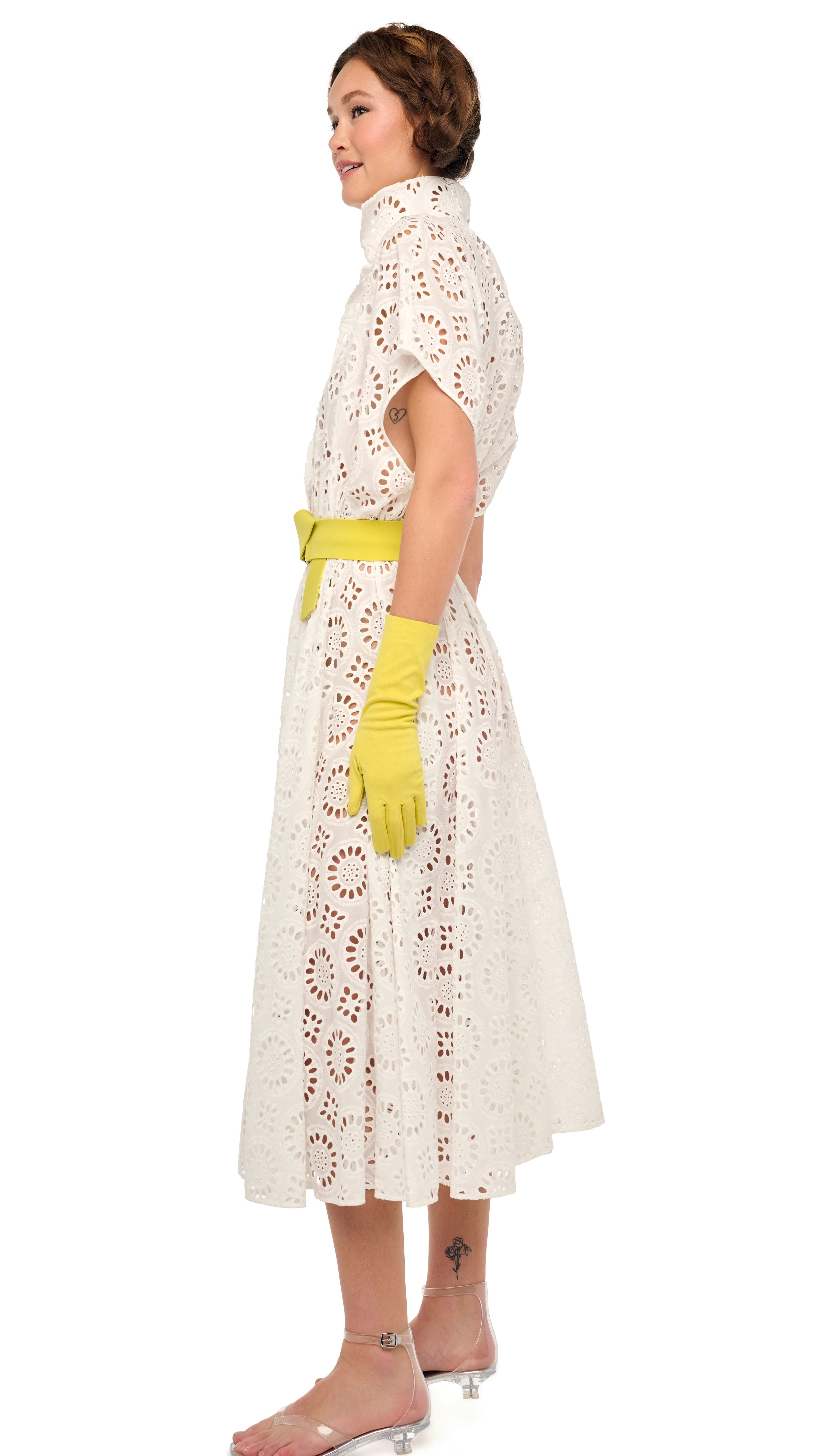 OVERSIZED SLEEVELESS NK FLARED DRESS - Image 2