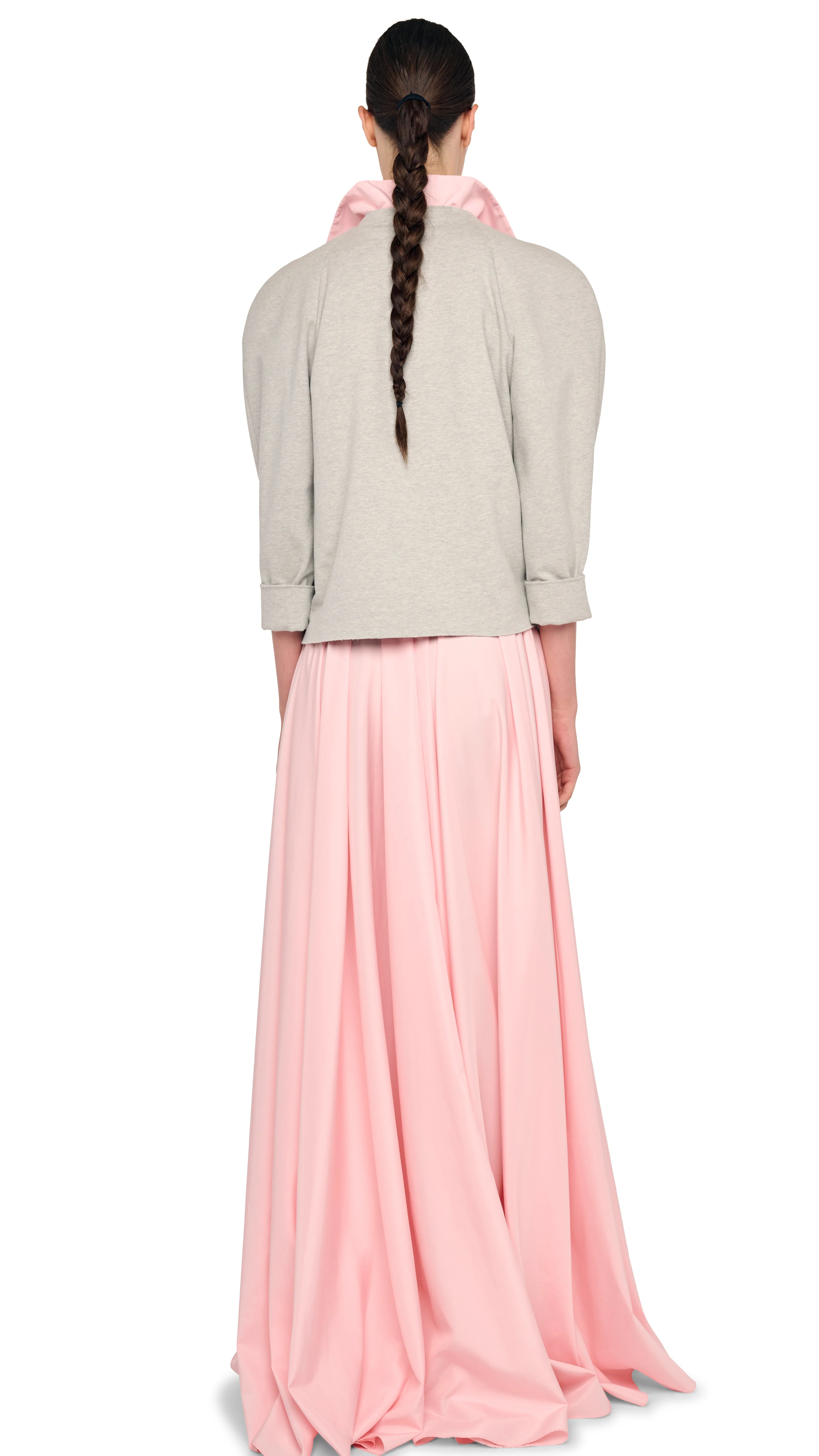 SUPER OS SLEEVELESS BF NK SHIRT FLARED GOWN - Image 8