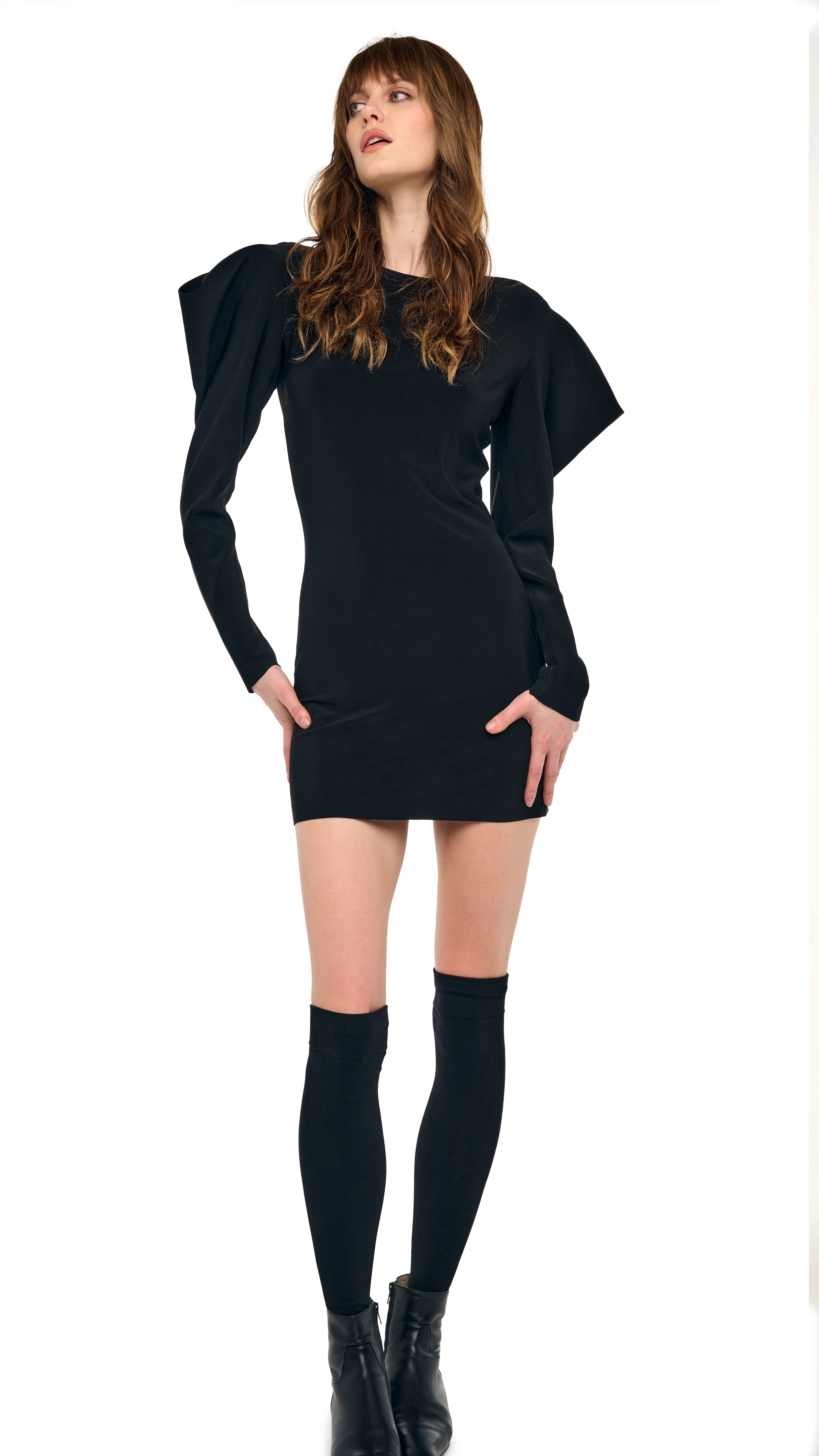 WING SLEEVE MINI DRESS - Image 4