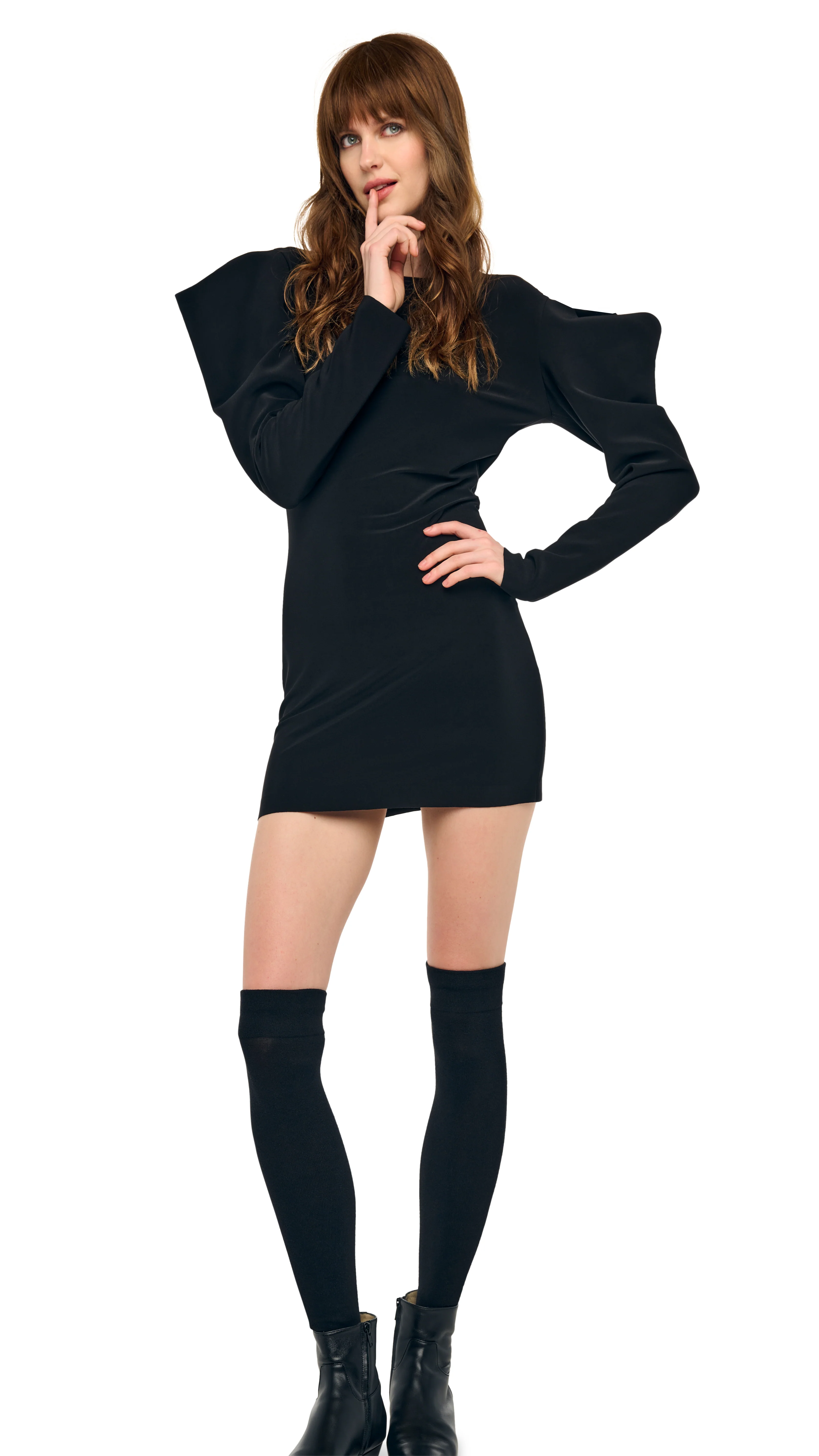 WING SLEEVE MINI DRESS - Image 7