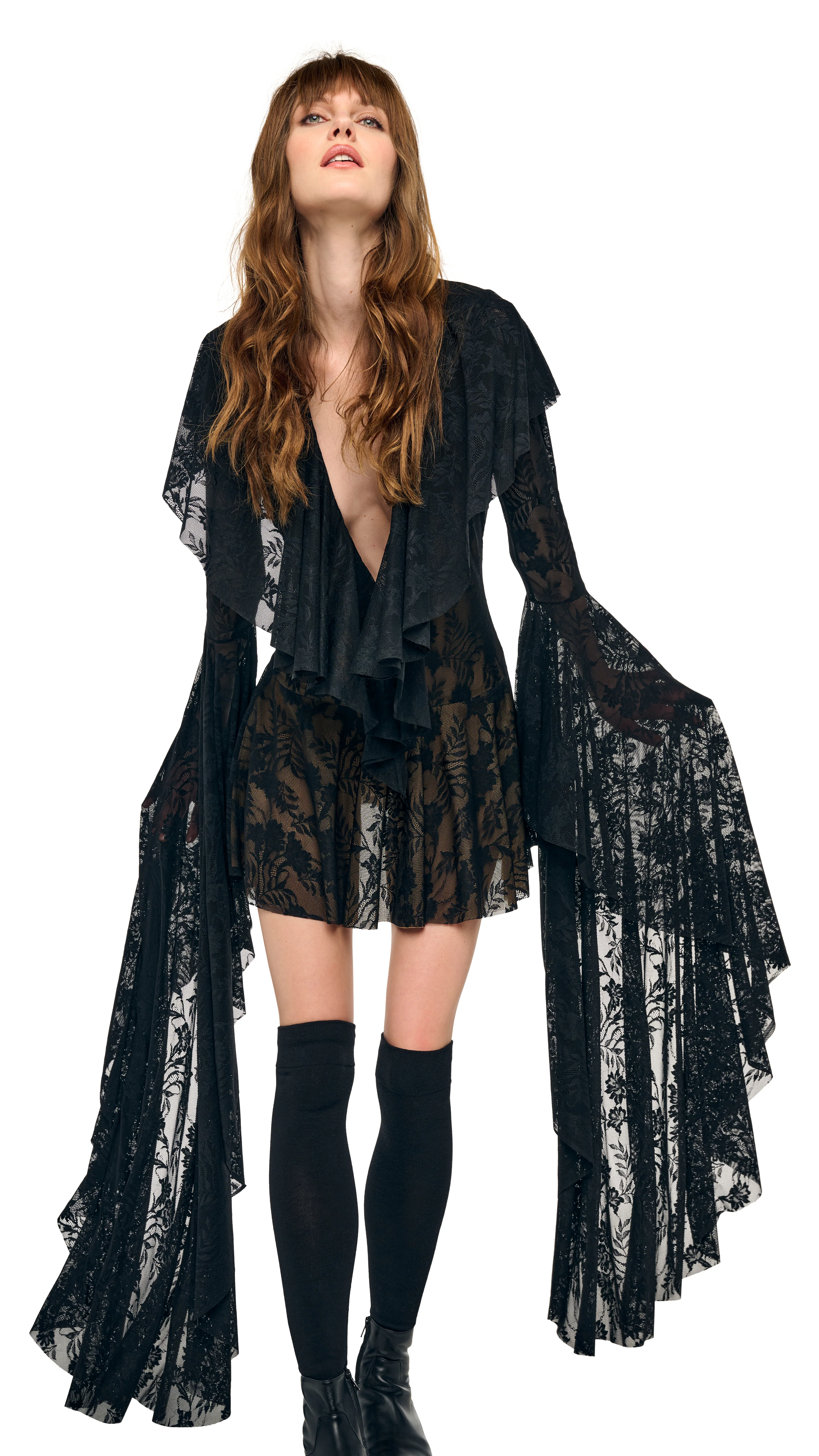 XL SLEEVE RUFFLE MINI DRESS - Image 8